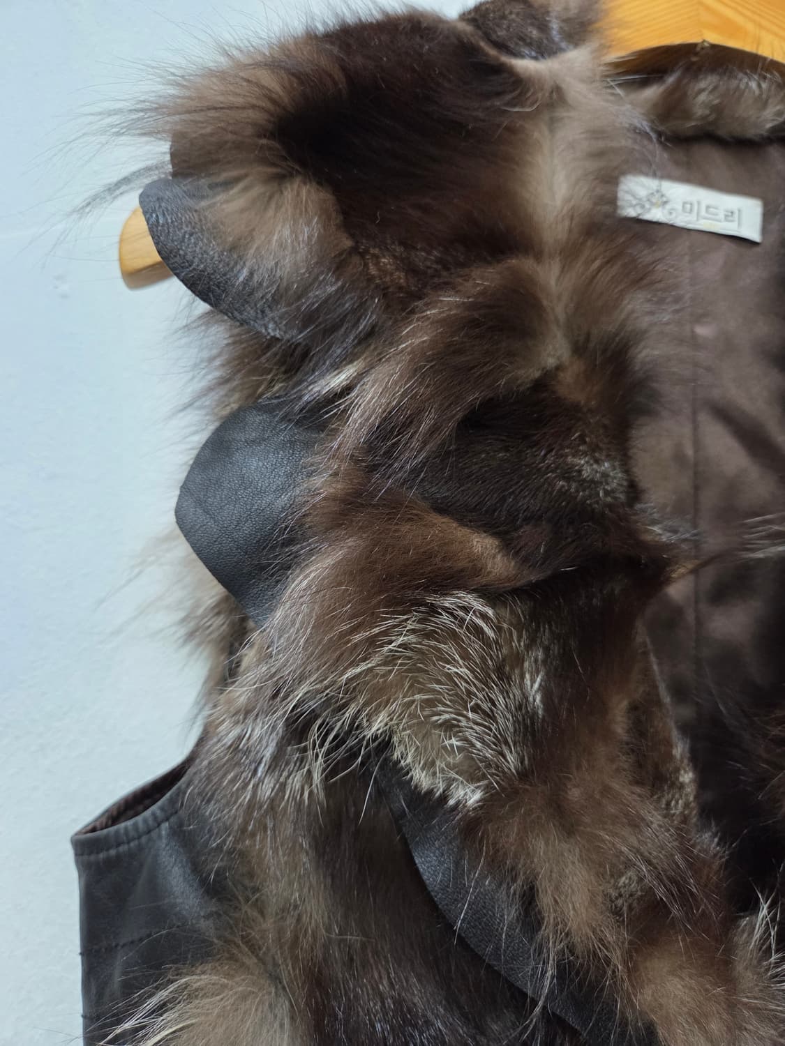 양가죽 리얼 폭스 퍼 베스트 조끼 Y2K 펑크룩 상품이미지3