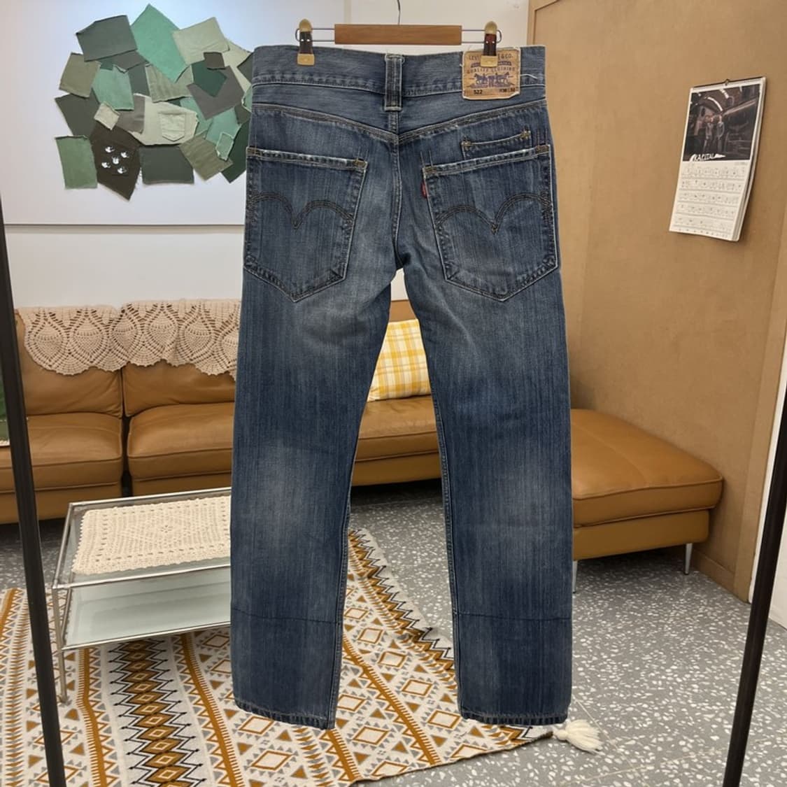리바이스 522 올드스쿨 빈티지 메탈 슬림 데님팬츠 30인치 C10722 상품이미지4