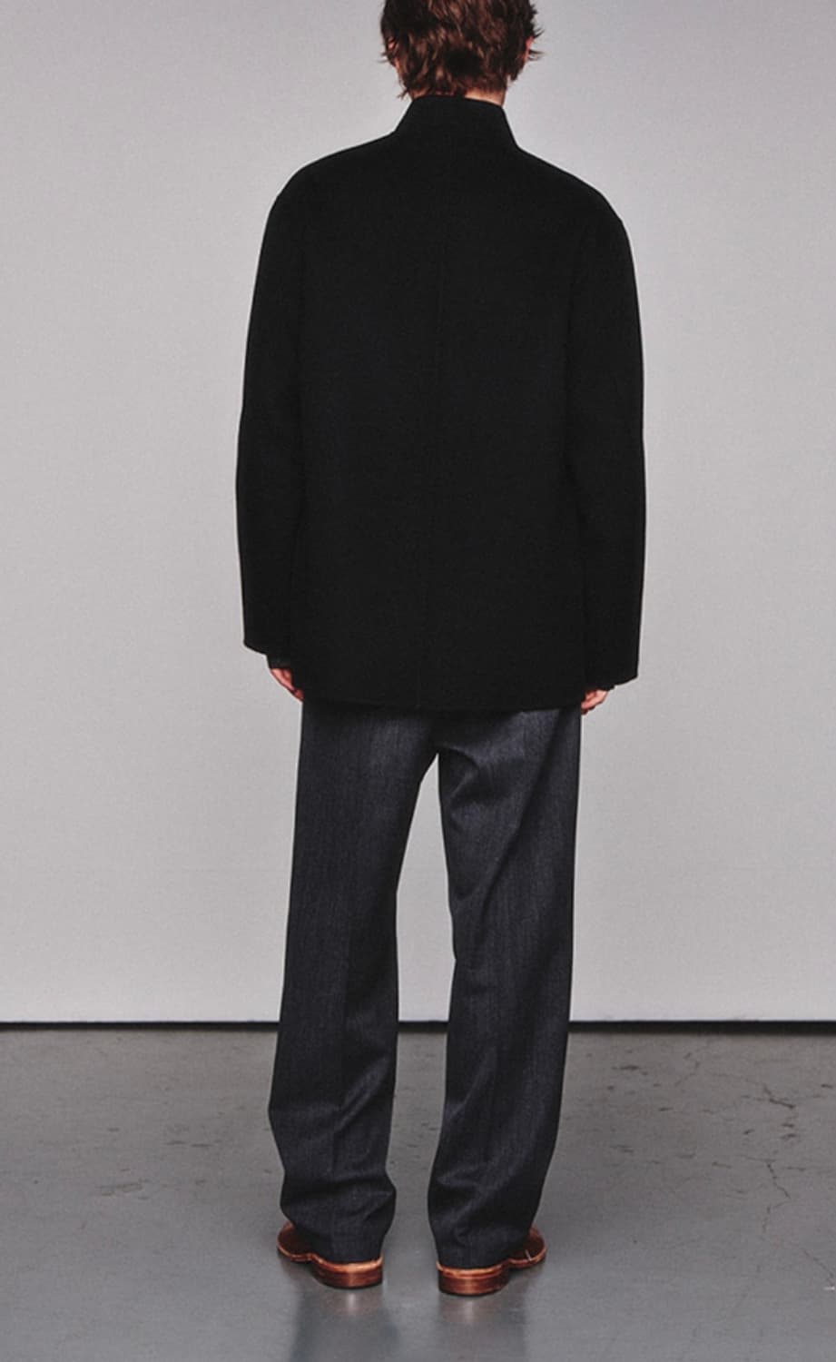 Handmade High Collar Coat_Black 상품이미지2