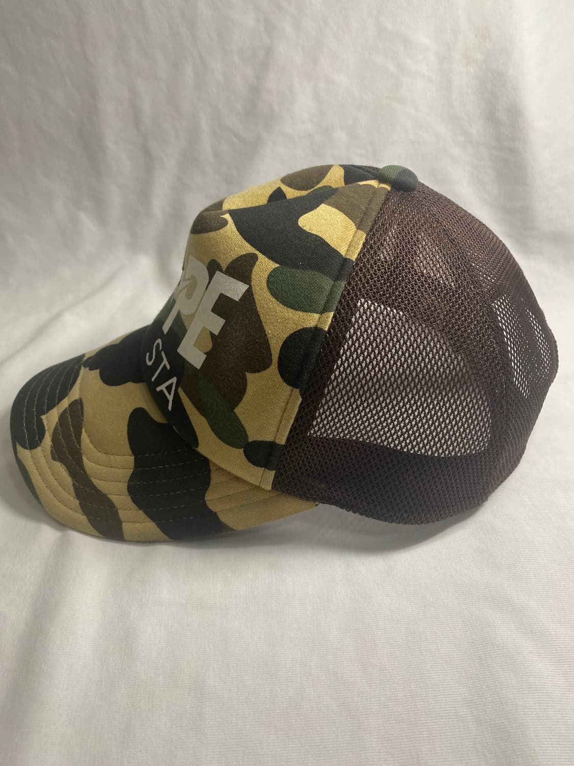 Bape 베이프 카모 메쉬캡 트러커캡 모자 황계 상품이미지3