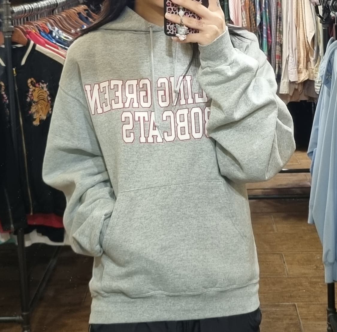 [Hi] champion  챔피온 후드티 그레이 상품이미지2