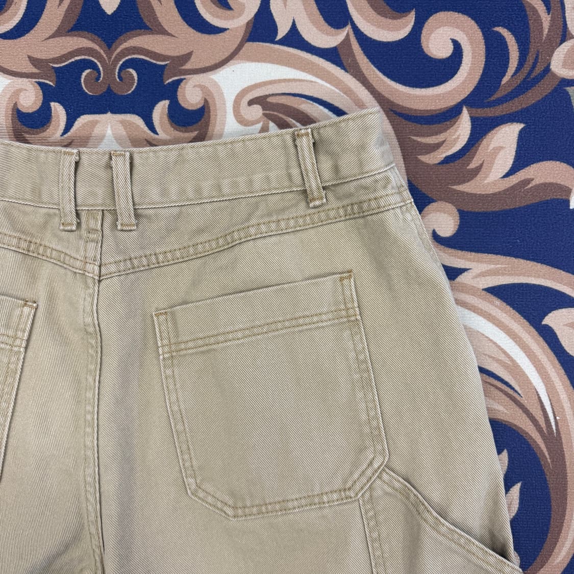 (XL)코드그라피 Code graphy 와이드 카펜터 팬츠(베이지) 상품이미지2