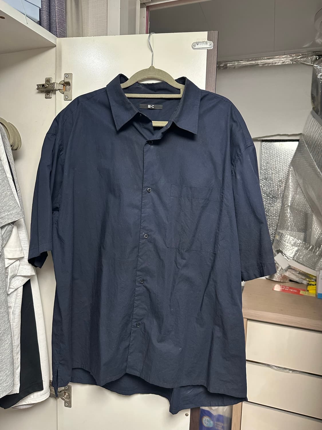 25ss 유니클로 C 반팔 셔츠 XL 상품이미지2