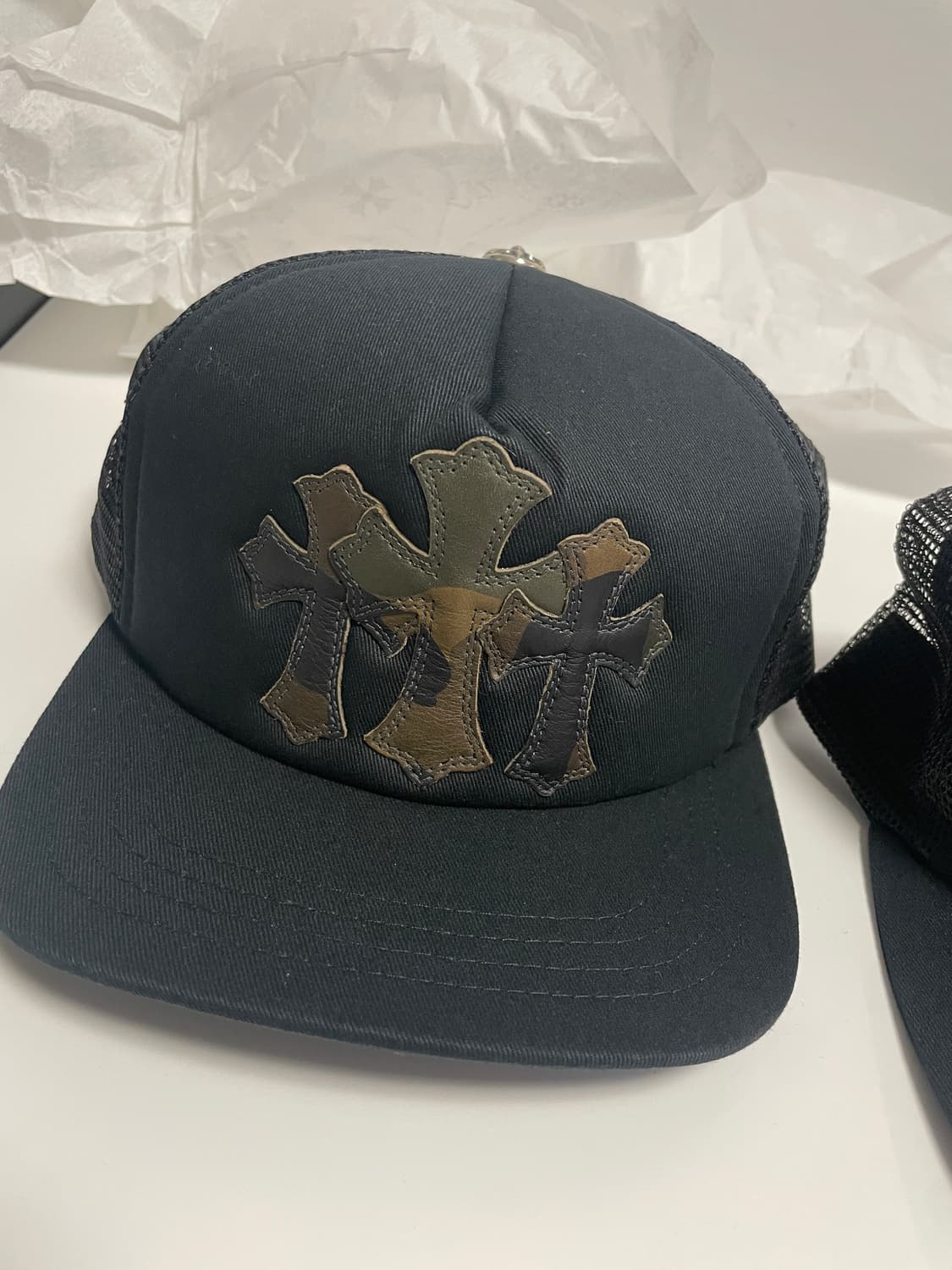 크롬하츠 신상 밀리터리 세메터리 패치 메쉬 모자 상품이미지1