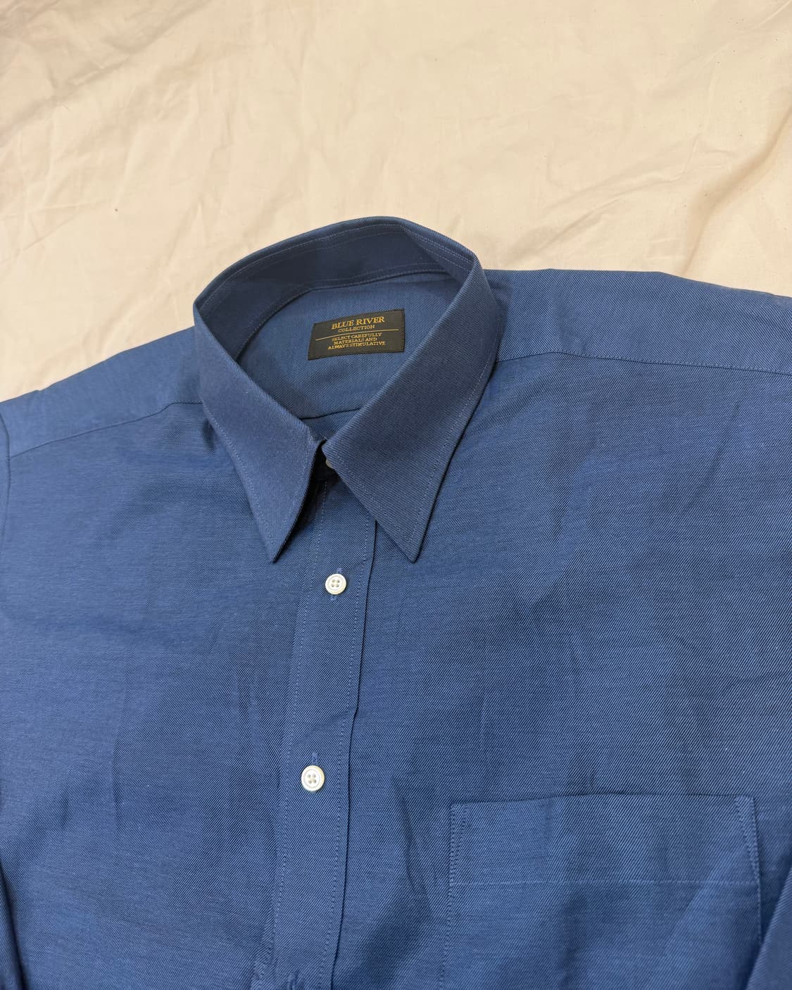 블루 옥스포드 버튼다운 셔츠 상품이미지1