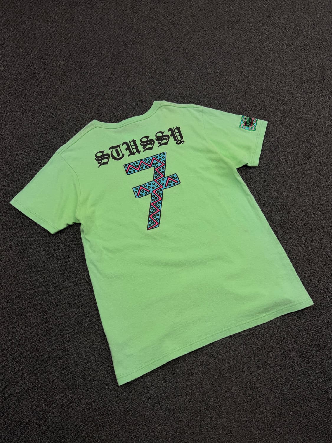 L) 스투시 빈티지 7로고 프린팅 반팔 티셔츠 상품이미지4