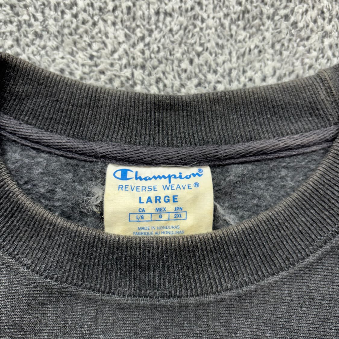 챔피온 리버스위브 빅로고 차콜 스웻 셔츠 상품이미지3