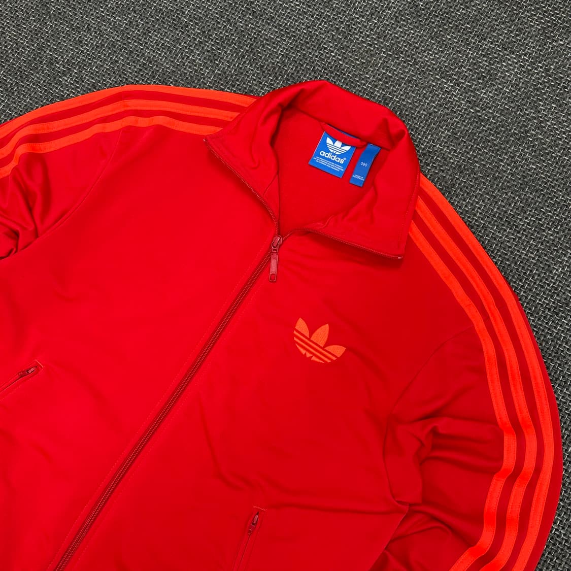 아디다스 구형 파이어버드 오렌지라인 레드 빈티지 져지 90 상품이미지4