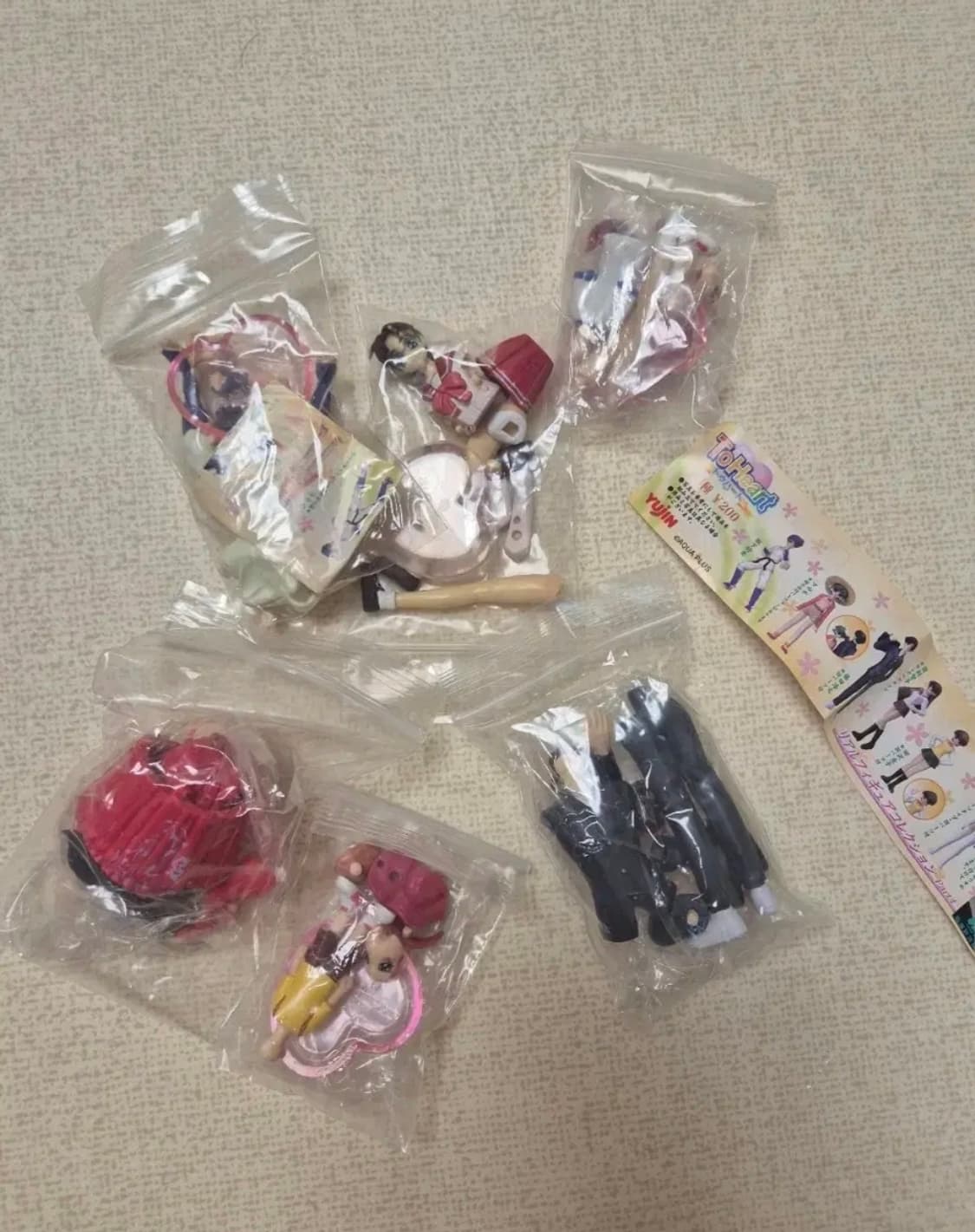 레어 고전 미개봉) 투하트 컬렉션 유진 미소녀 피규어 세트 6종 상품이미지1