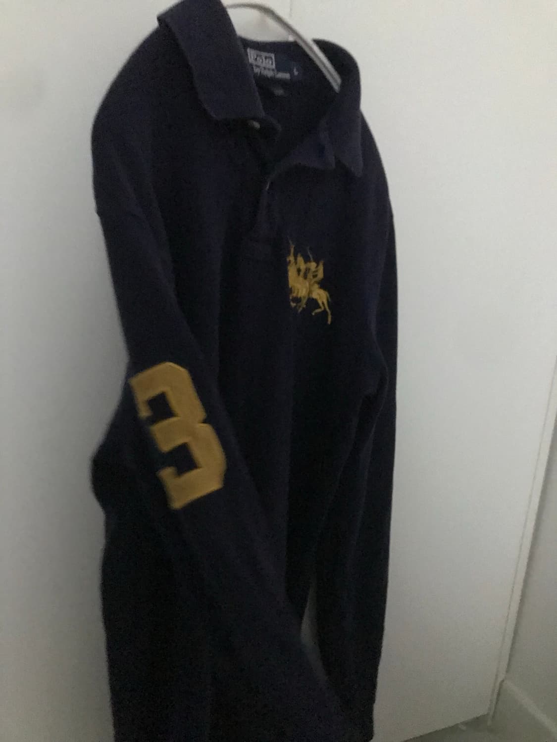 폴로랄프로렌 네이비옐로우 빅포니 롱슬리브 상품이미지1