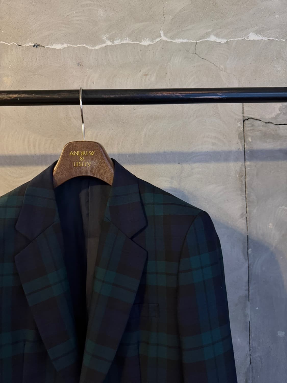 제이프레스 블랙와치 금장 블레이저 55~66 상품이미지9