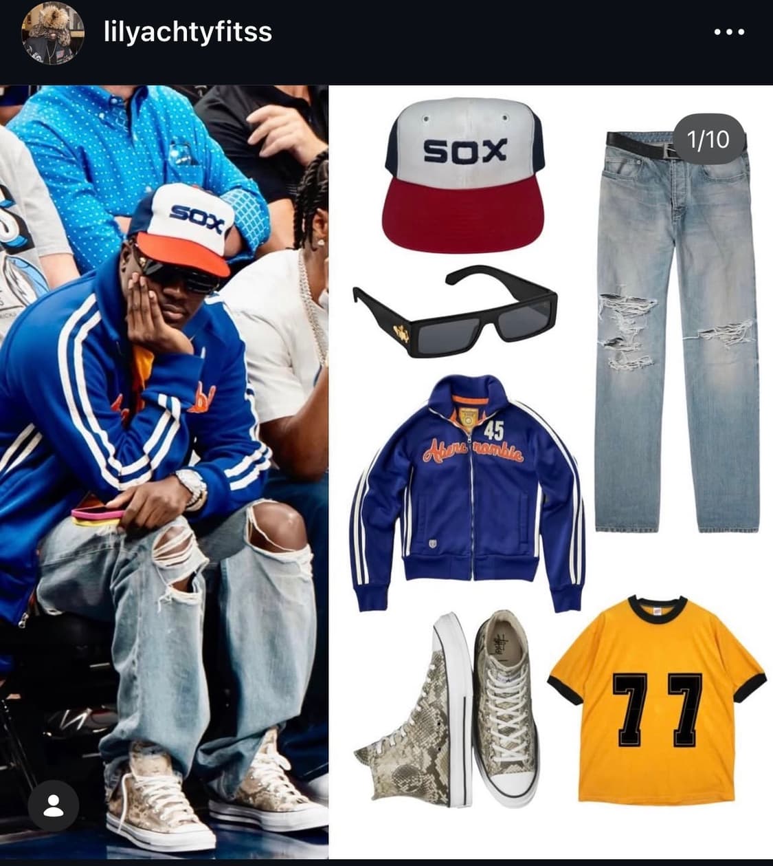 릴야티 착용 아베크롬비 저지 L 상품이미지1