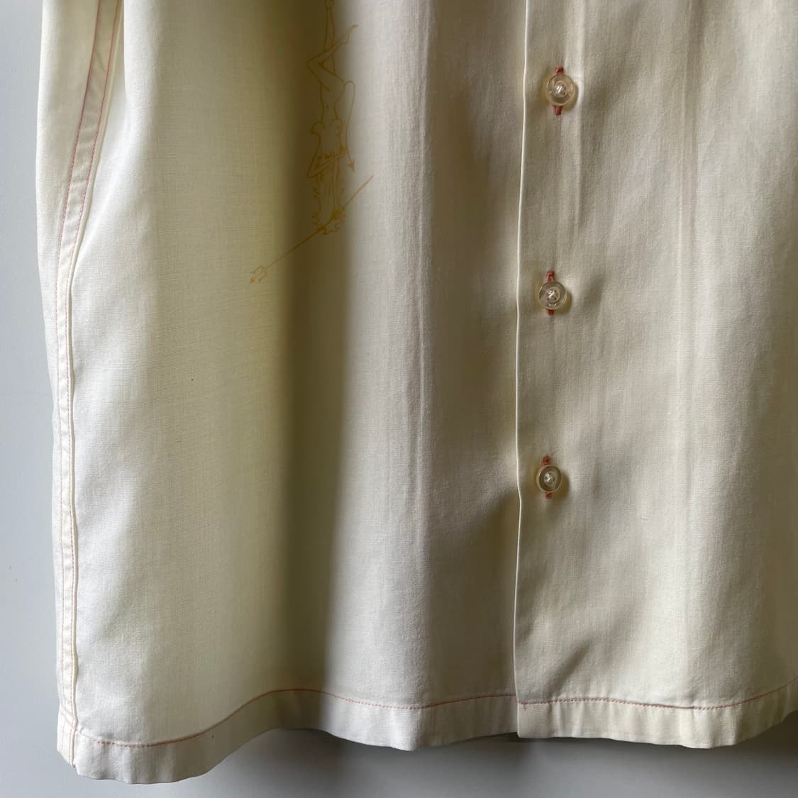 와코마리아 x 울프스헤드 오픈카라 레이온 반팔 셔츠 상품이미지4