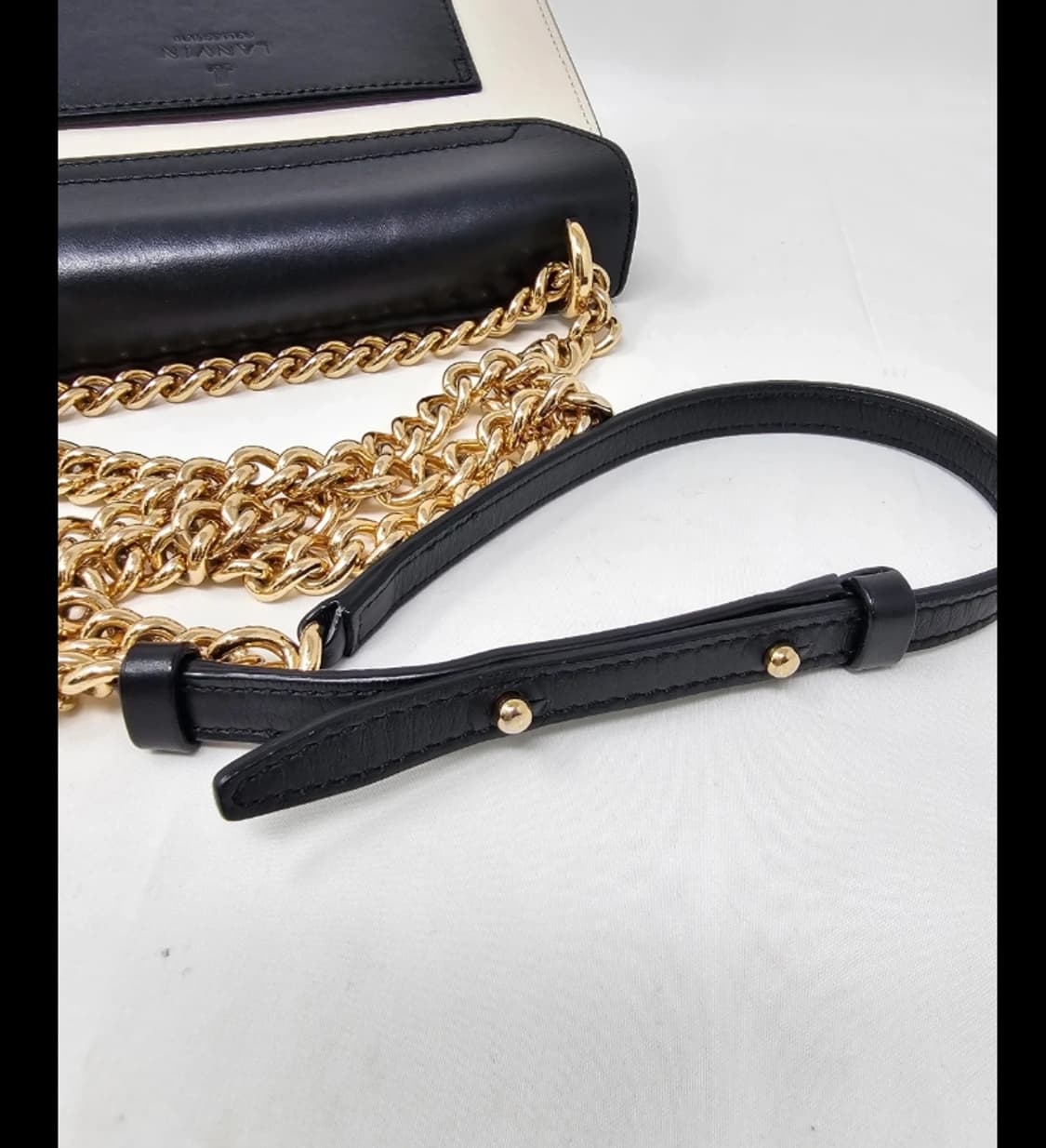 랑방 LANVIN 숄더백 블랙&화이트 상품이미지5