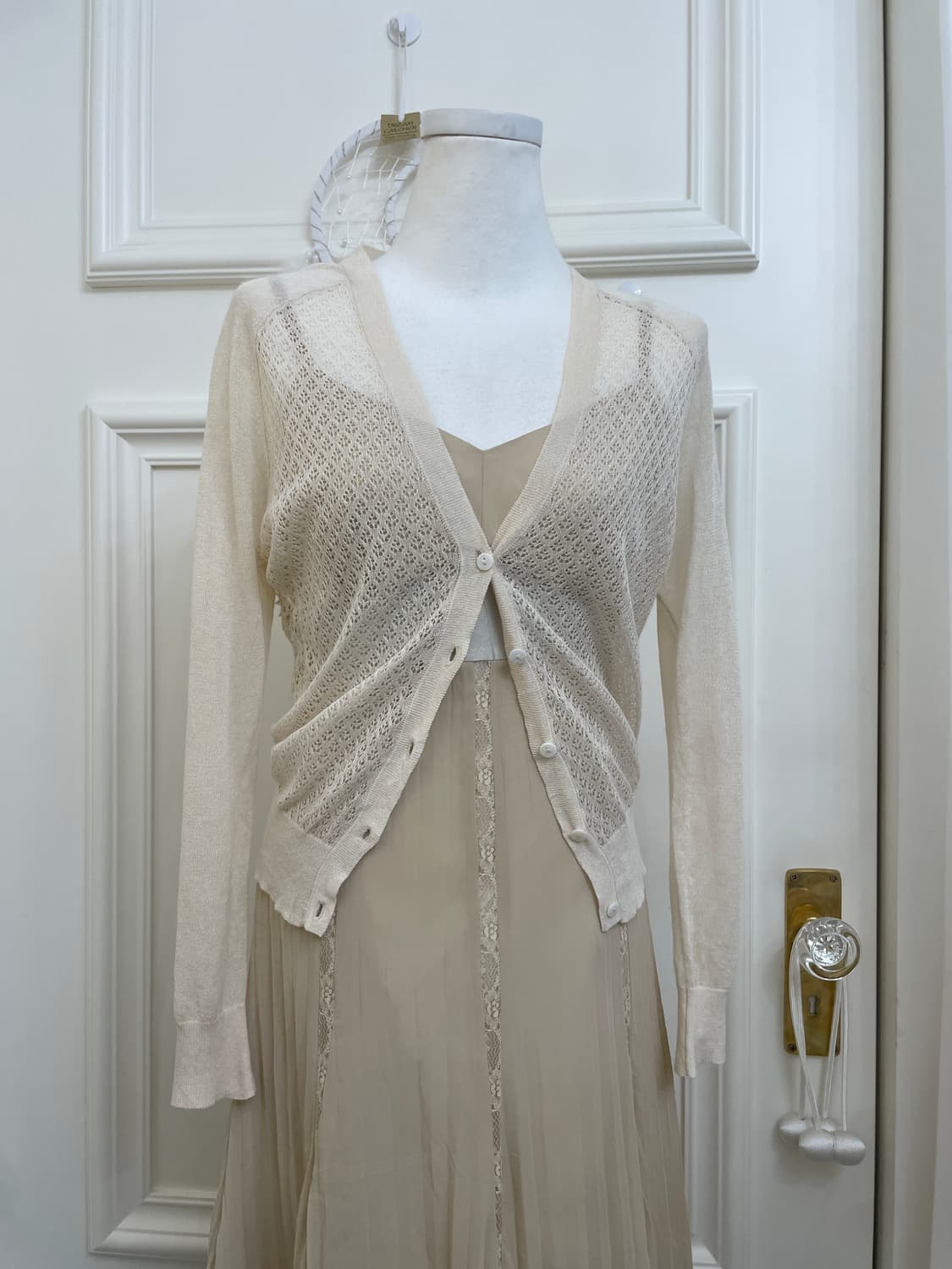 ivory beige crochet summer cardigan 상품이미지1