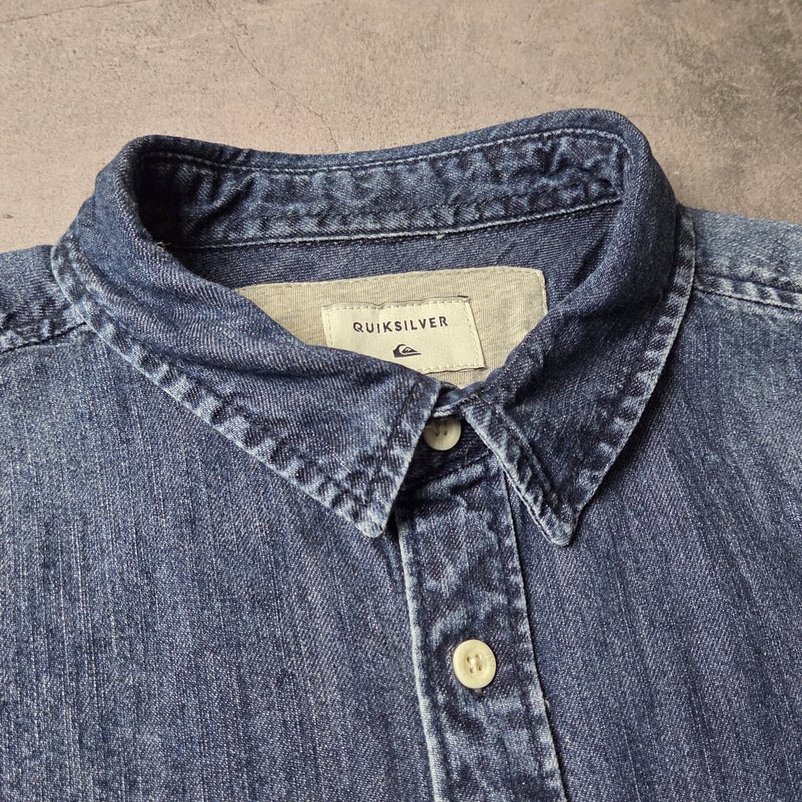 QUIKSILVER 빈티지 인디고 코튼 데님 셔츠 A00648 상품이미지2