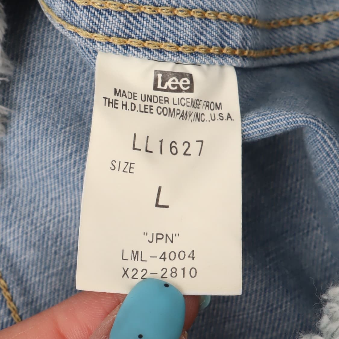 Lee jpn 논카라 컷아웃 데님자켓 상품이미지8