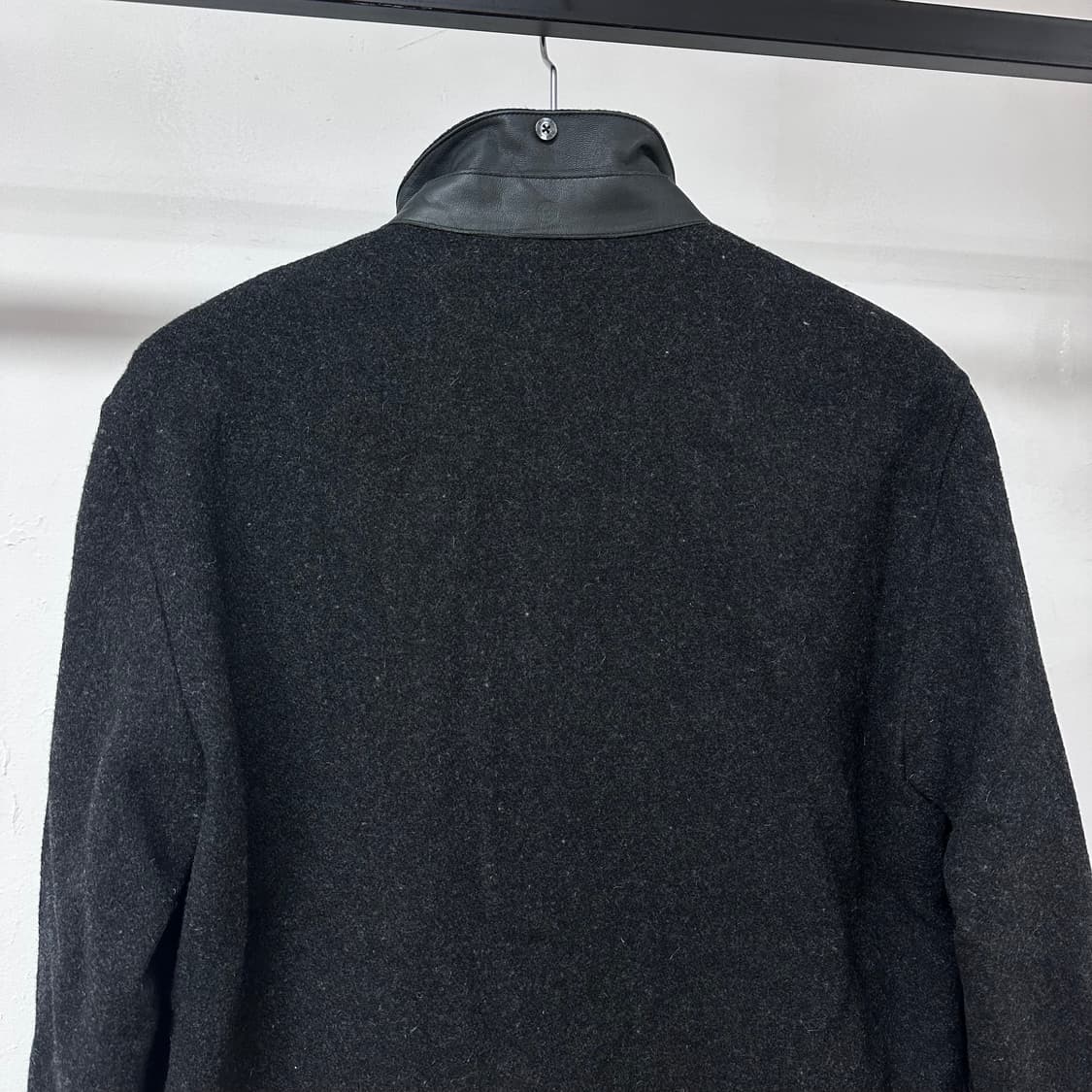 버버리 블랙라벨 울 가죽패치 집업 자켓 L사이즈 J33 상품이미지6