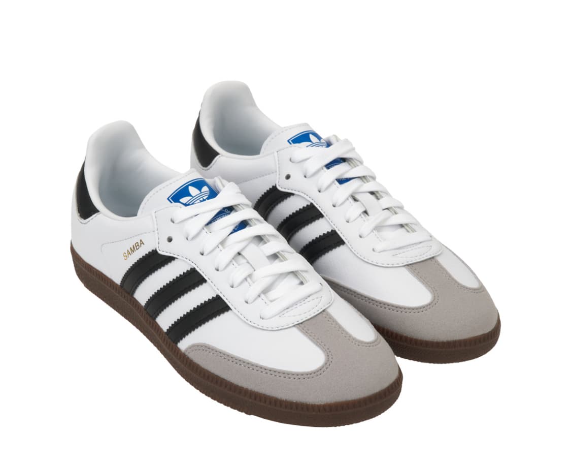 당일배송) 300사이즈 정품 아디다스 삼바 비건 화이트 블랙 상품이미지1