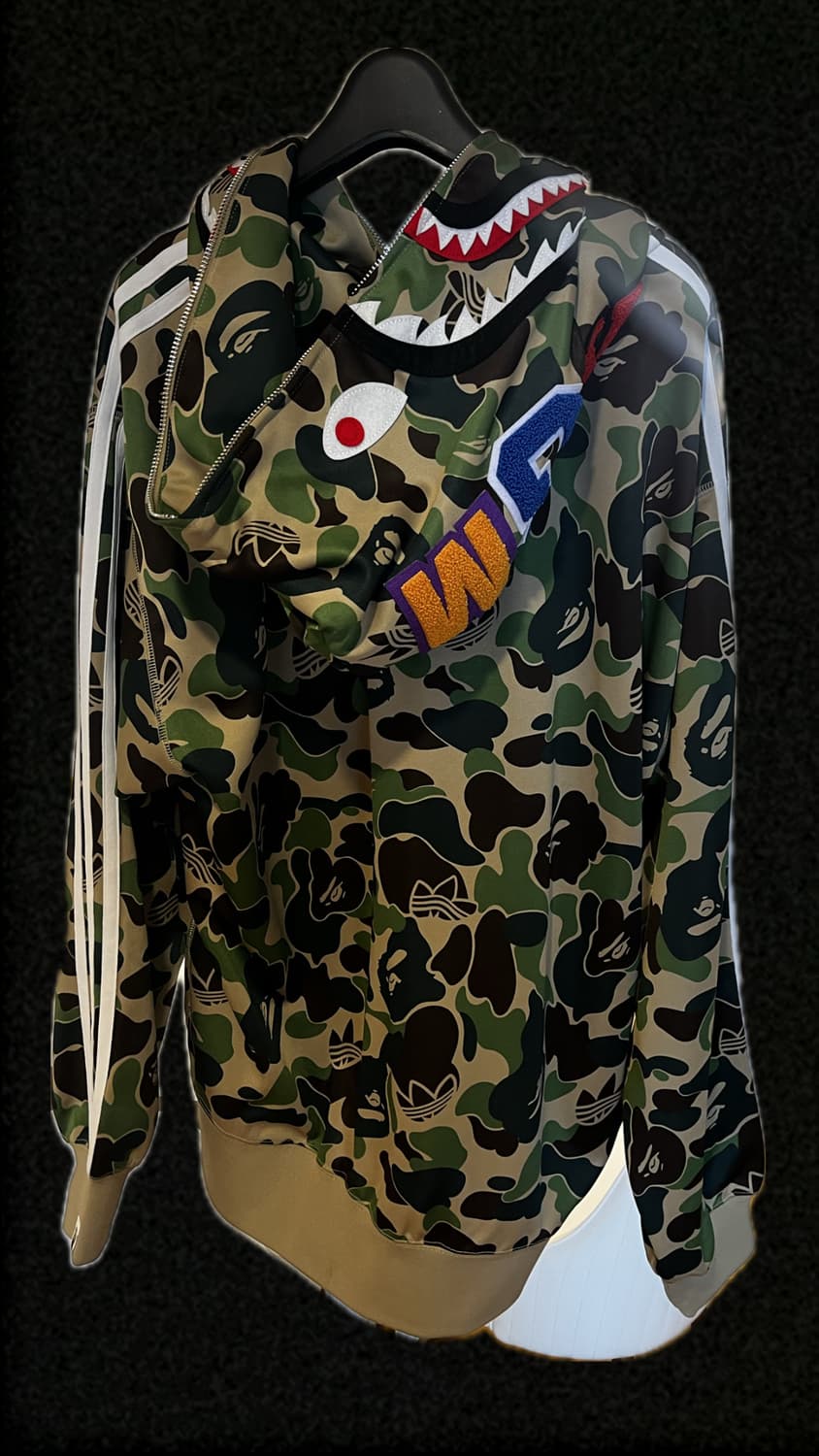 베이프 아디다스 후드집업 상품이미지2