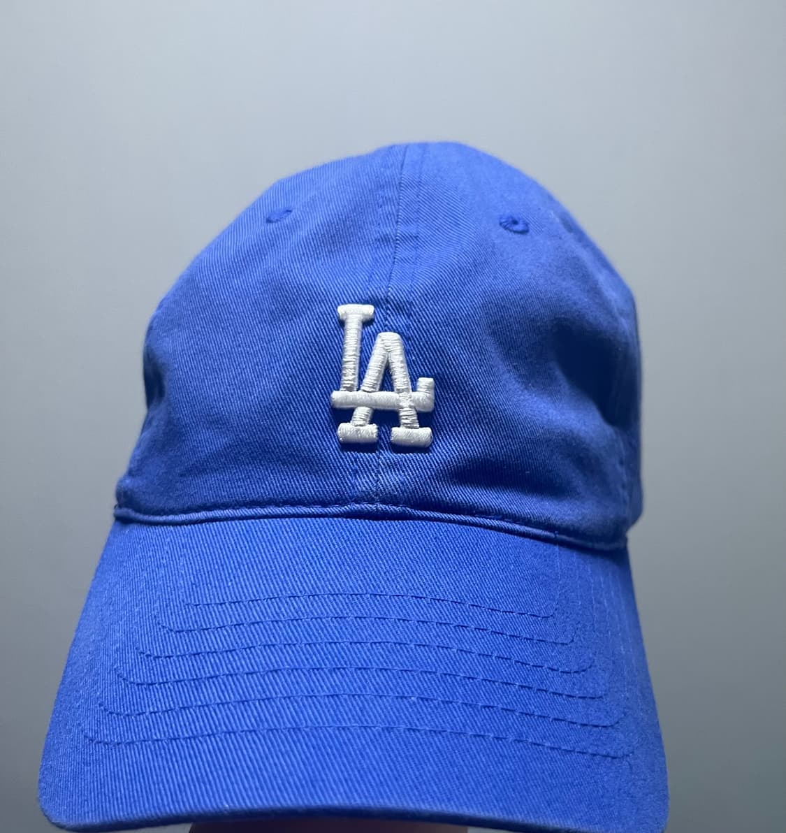 mlb 루키 언스트럭쳐 볼캡 LA (Blue) 상품이미지3