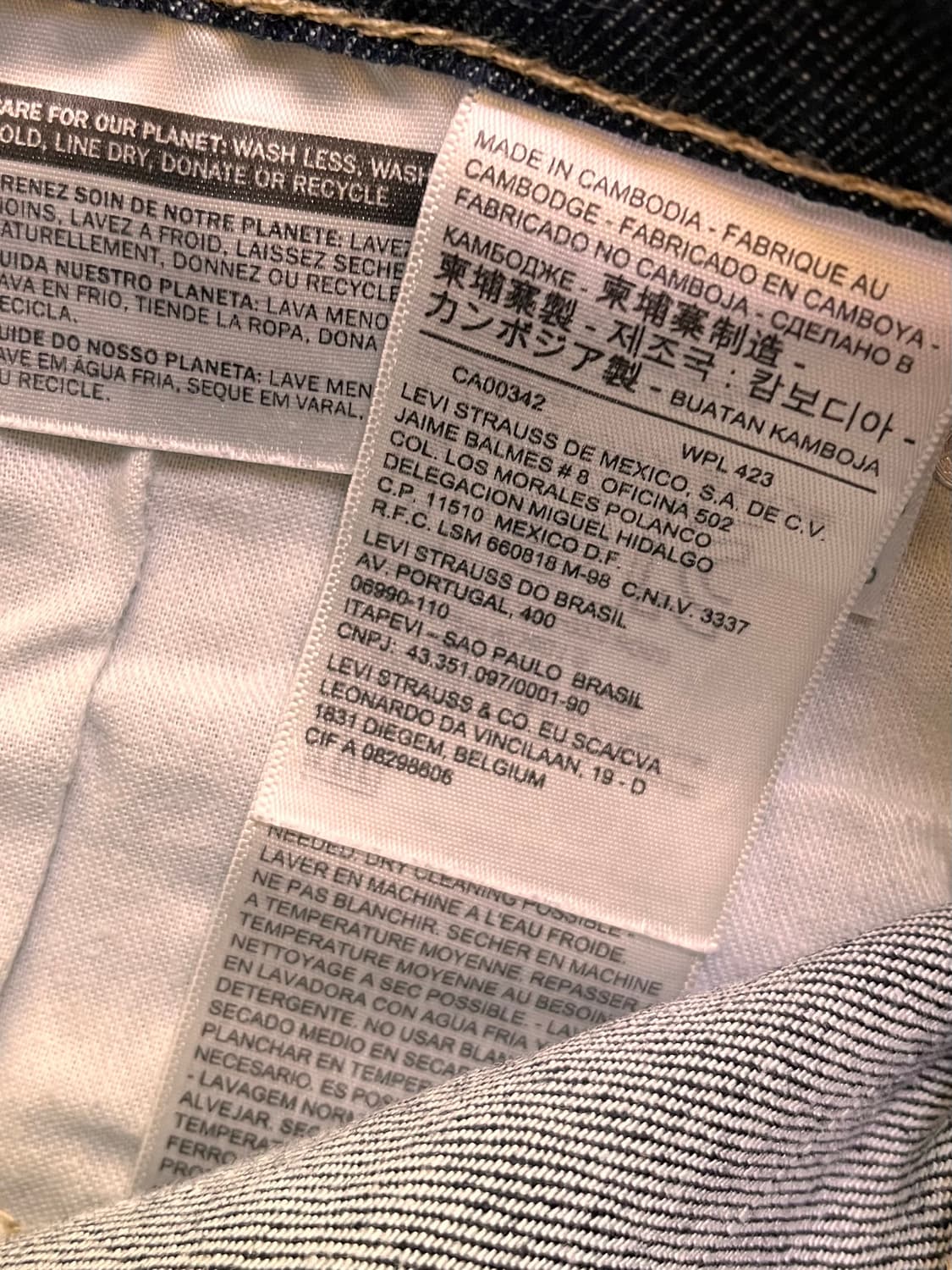 리바이스 504 데님팬츠 W30 L32 상품이미지5