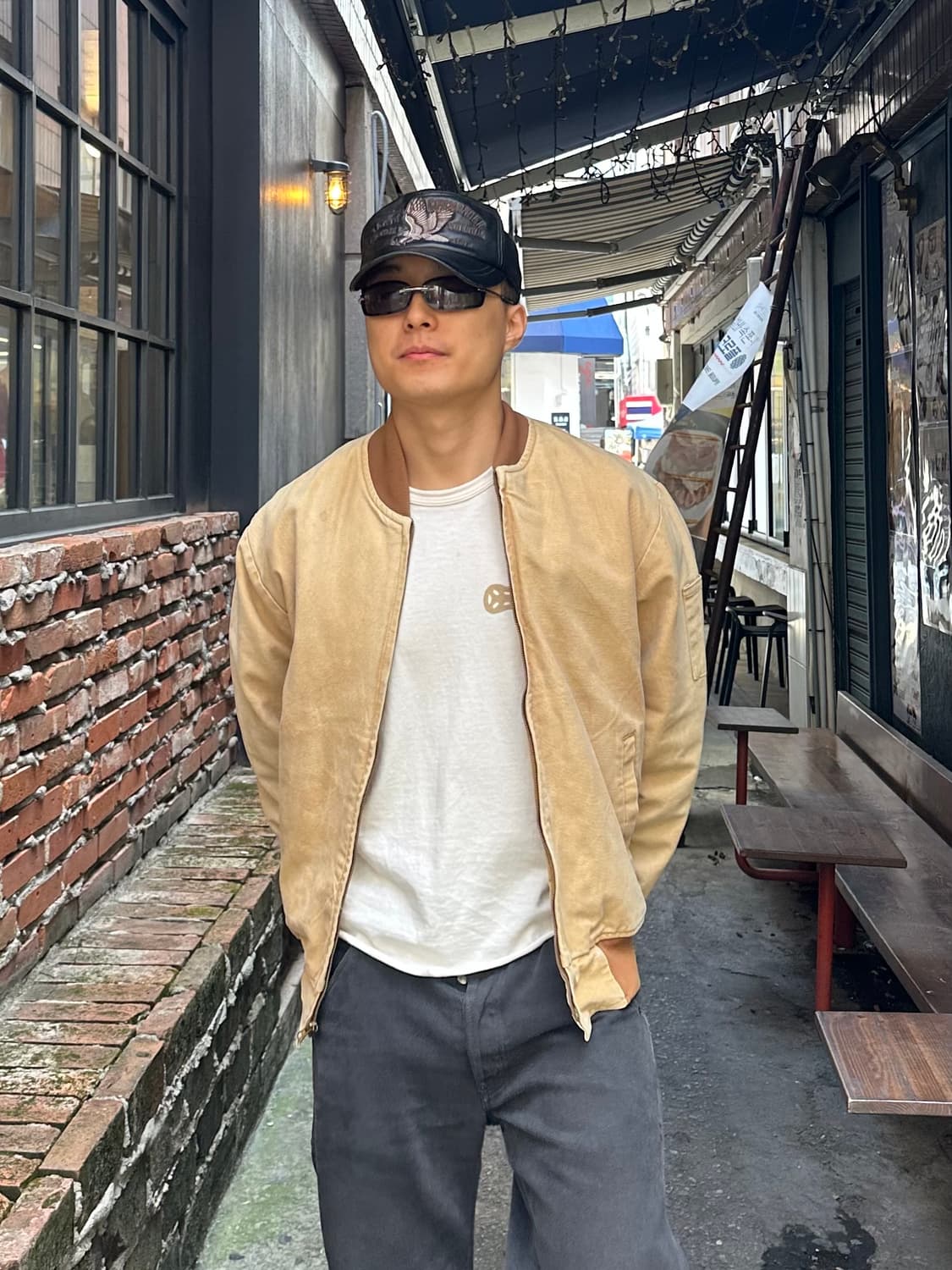 90‘s Bercowear Canvas faded work jacket 상품이미지2