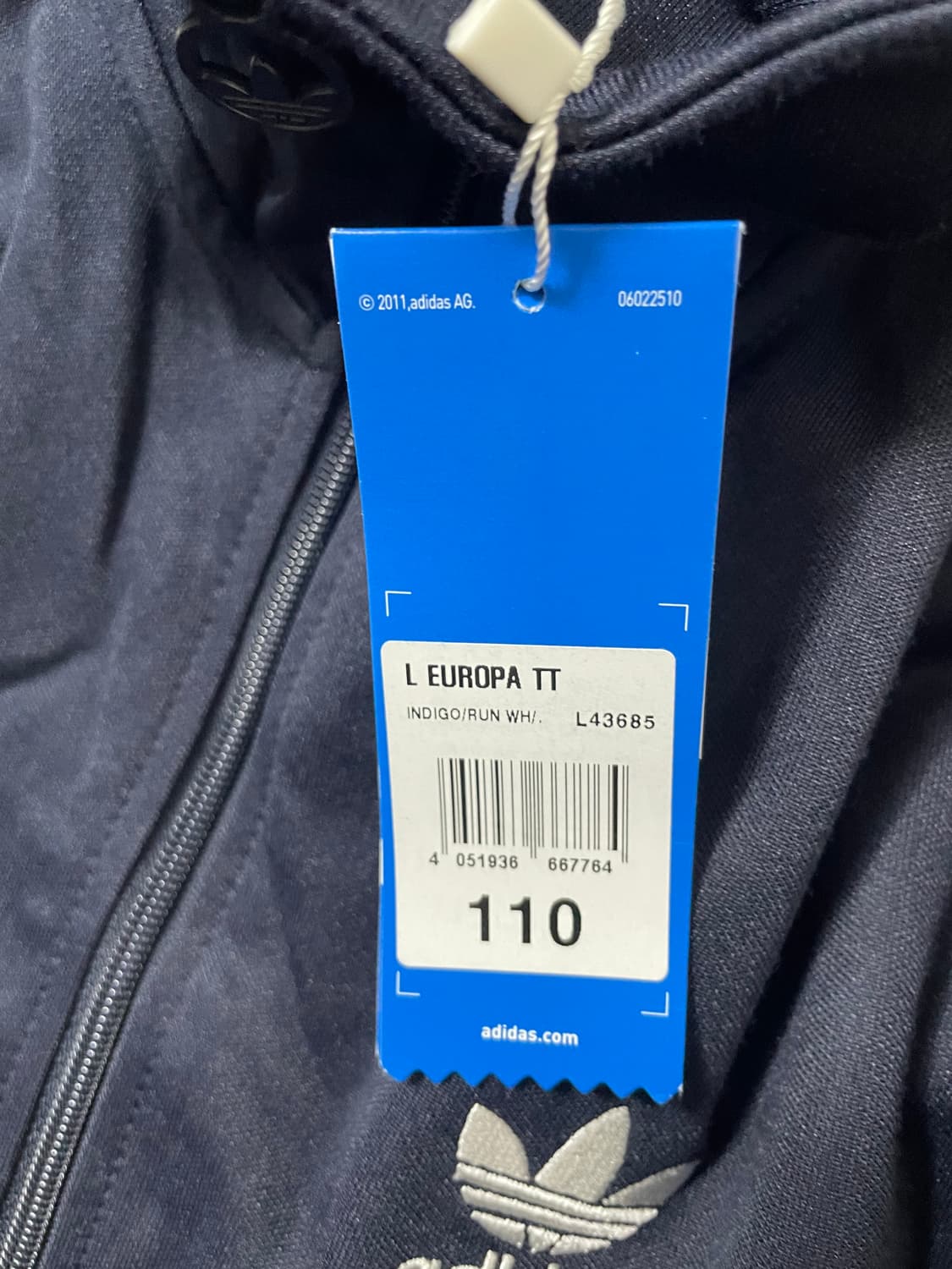 빈티지9. (새상품) 아디다스 오리지널스 유로파 트랙탑 져지 인디고 상품이미지3