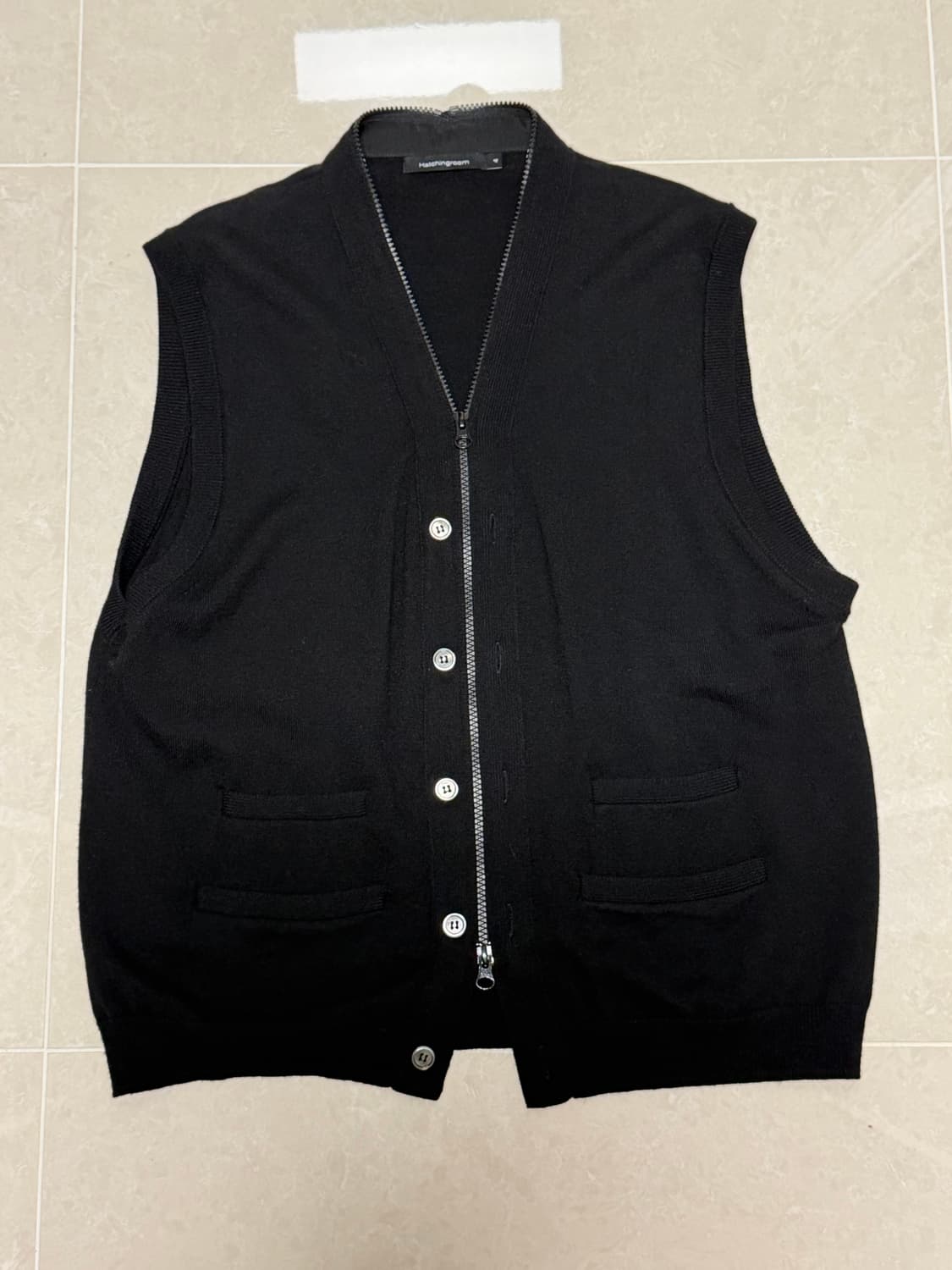 해칭룸 니트조끼 상품이미지1