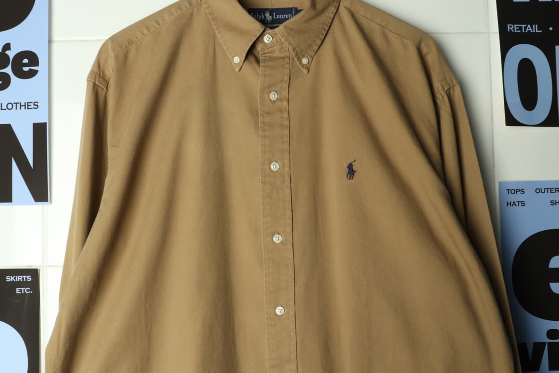 (L-3XL) 폴로 랄프로렌 셔츠 남방 USA 무지 된장-H31849 상품이미지5