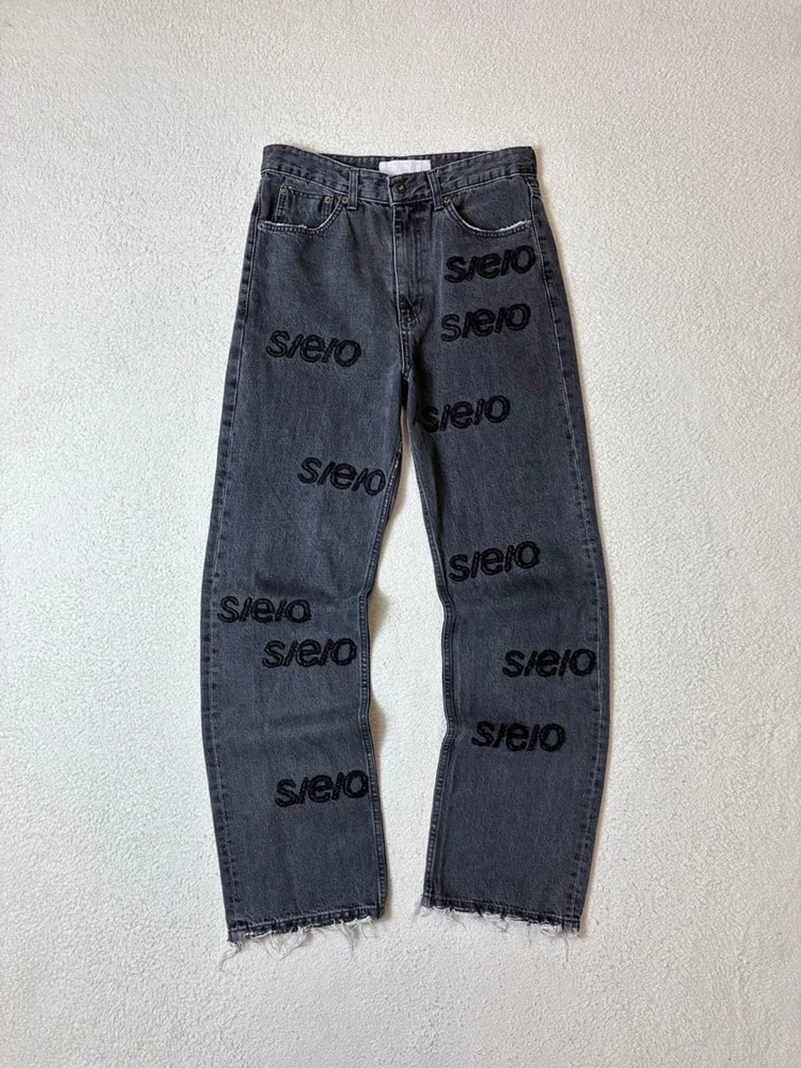 에스이오 seo 로고 엠브로이더리 데님 팬츠 PN6791 상품이미지1