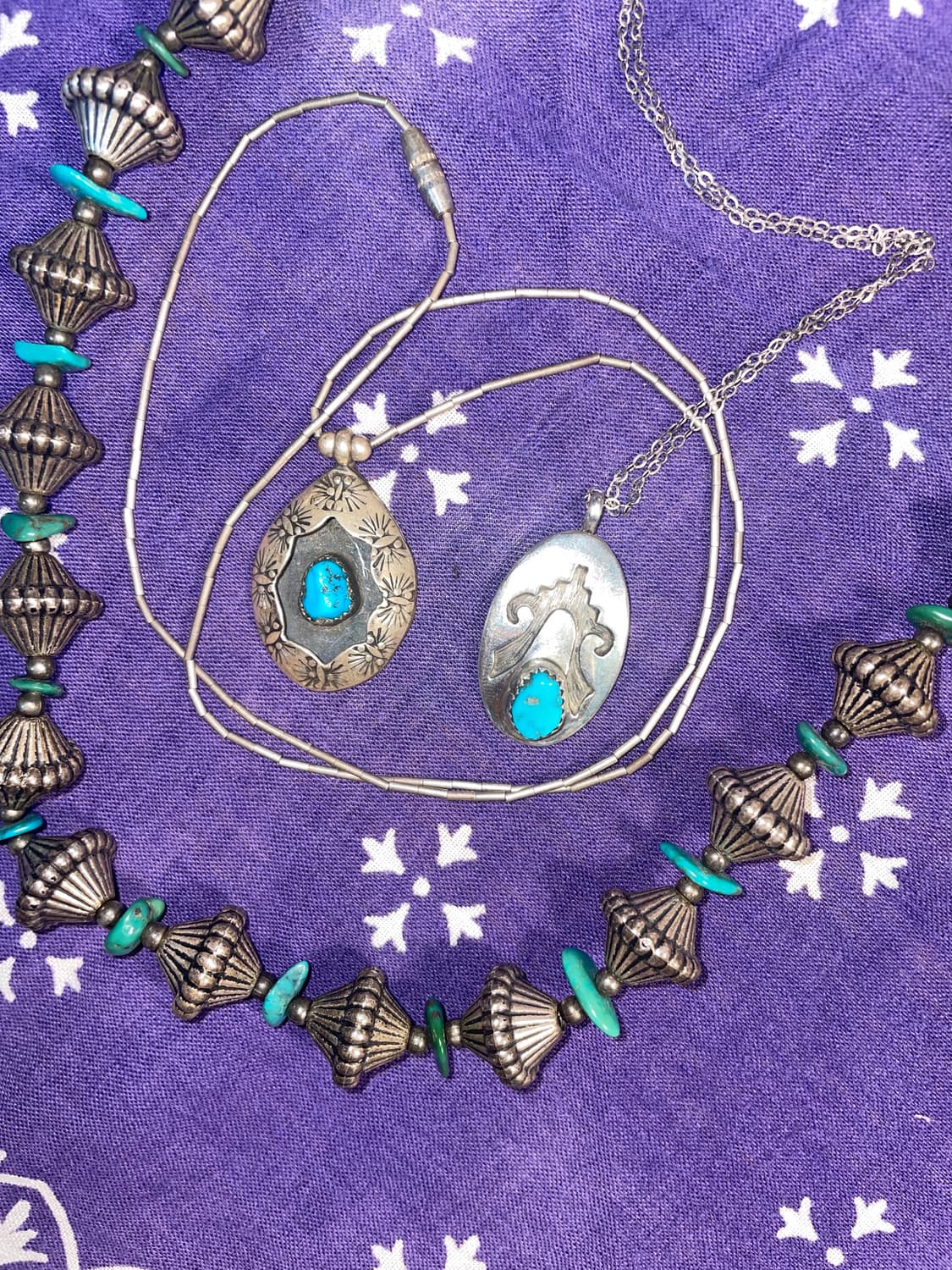 Native American Turquise & Silver Beads 상품이미지6