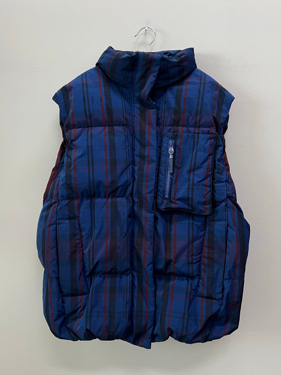 (80) 쥬시쥬디 체크 조끼패딩 베스트 상품이미지2