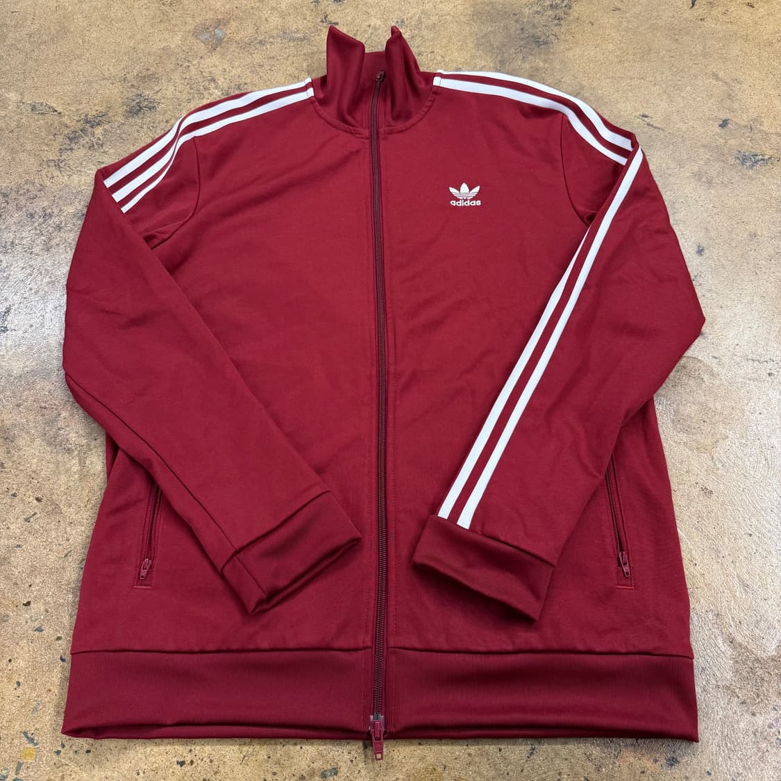 아디다스 버건디 투웨이 베켄바우어 져지 트랙탑 상품이미지2