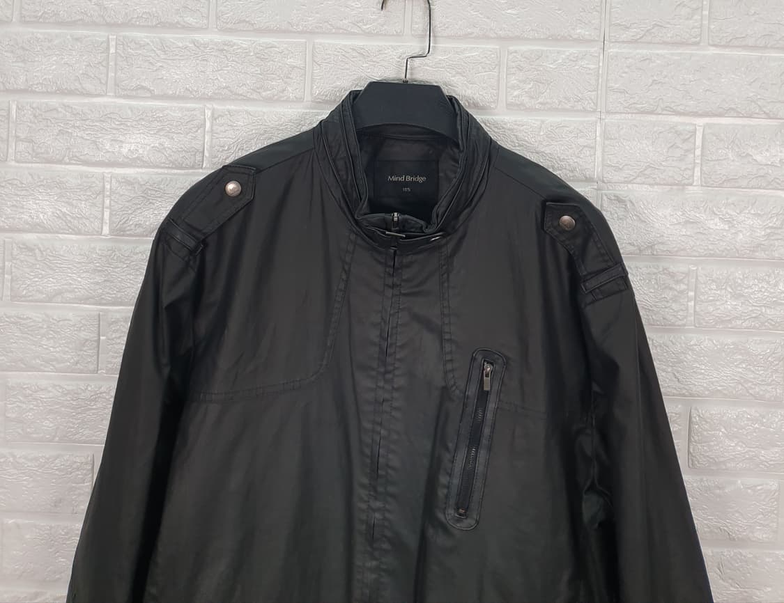 [105]마인드브릿지 페이크레더 라이더  자켓 상품이미지3