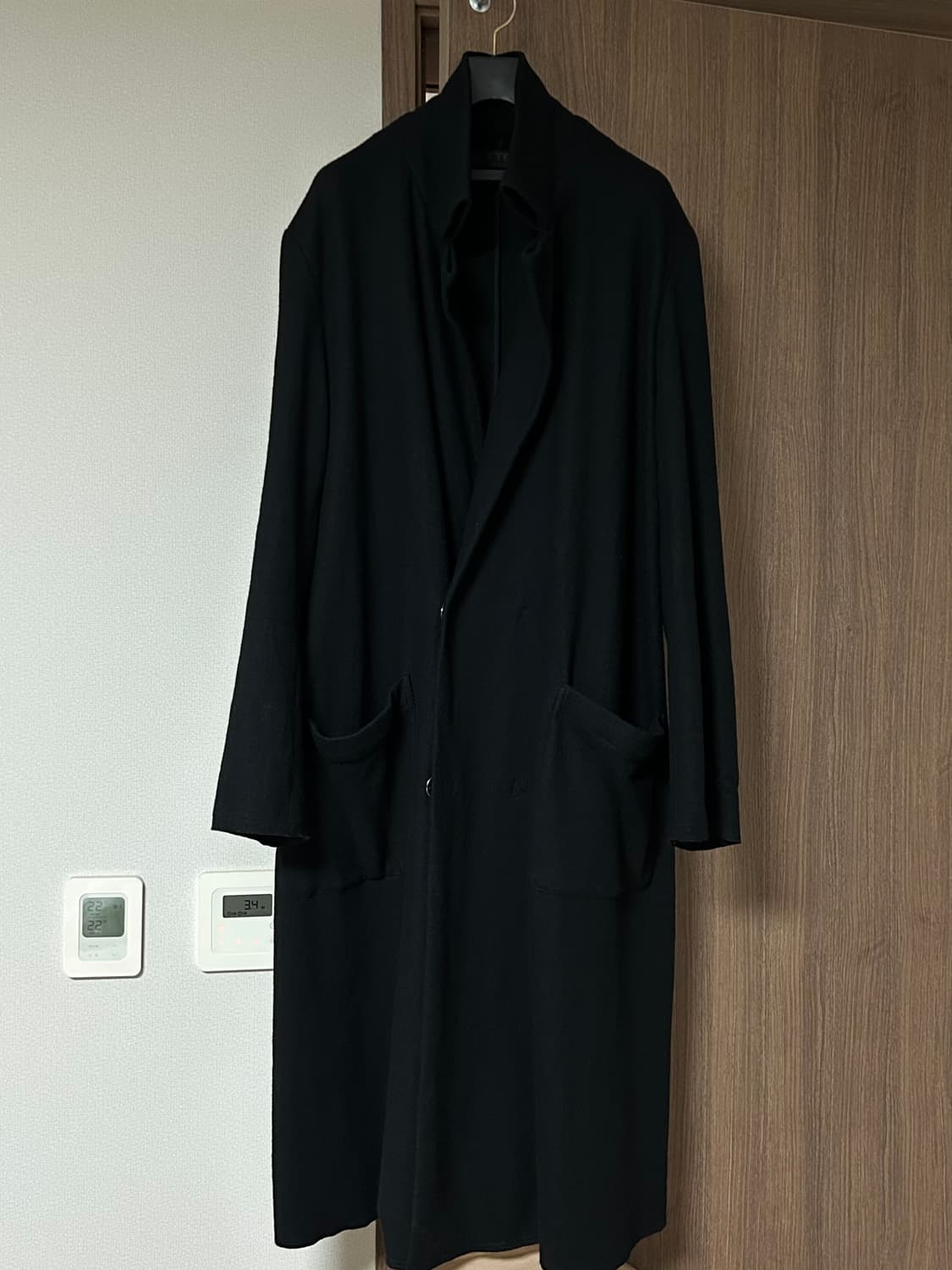 Yohji yamamoto s’yte 오버사이즈 울 코트 상품이미지2