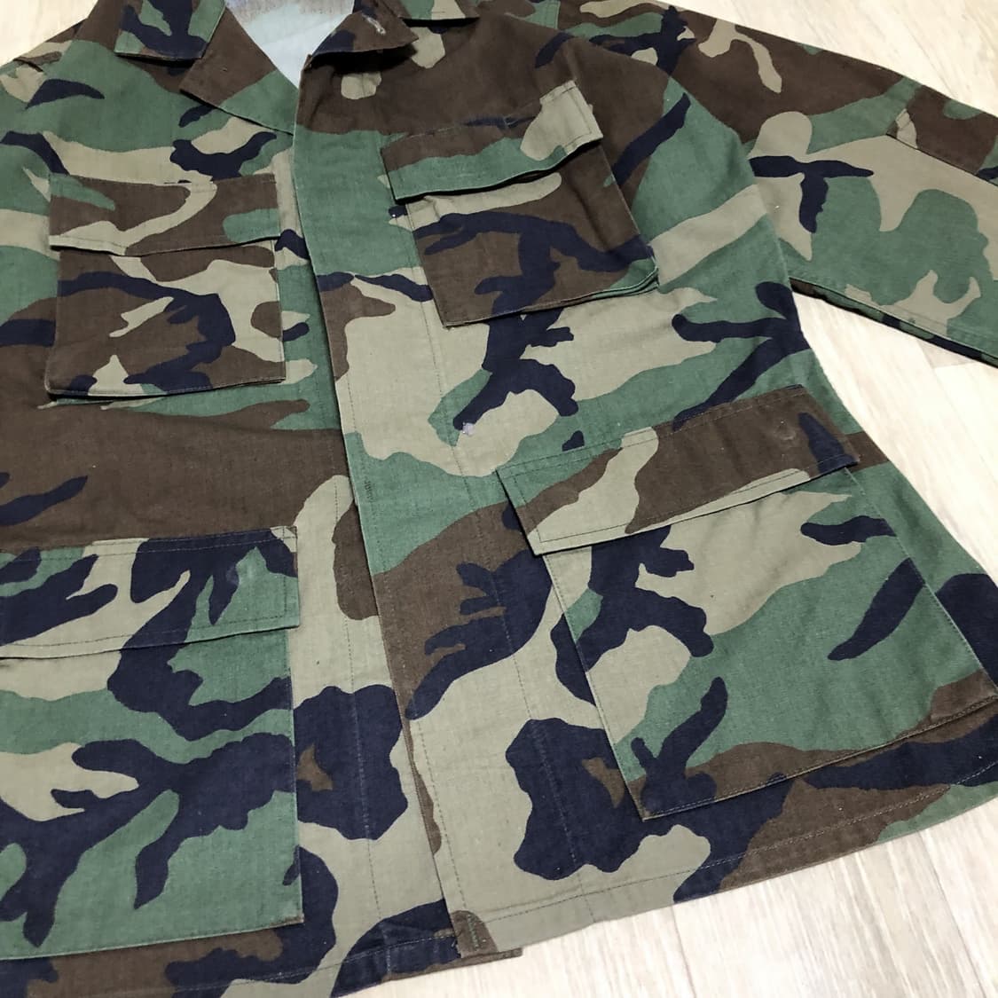 (S-R) 미군 US ARMY 비디유 BDU 우드랜드 춘추용 트윌 자켓 상품이미지2