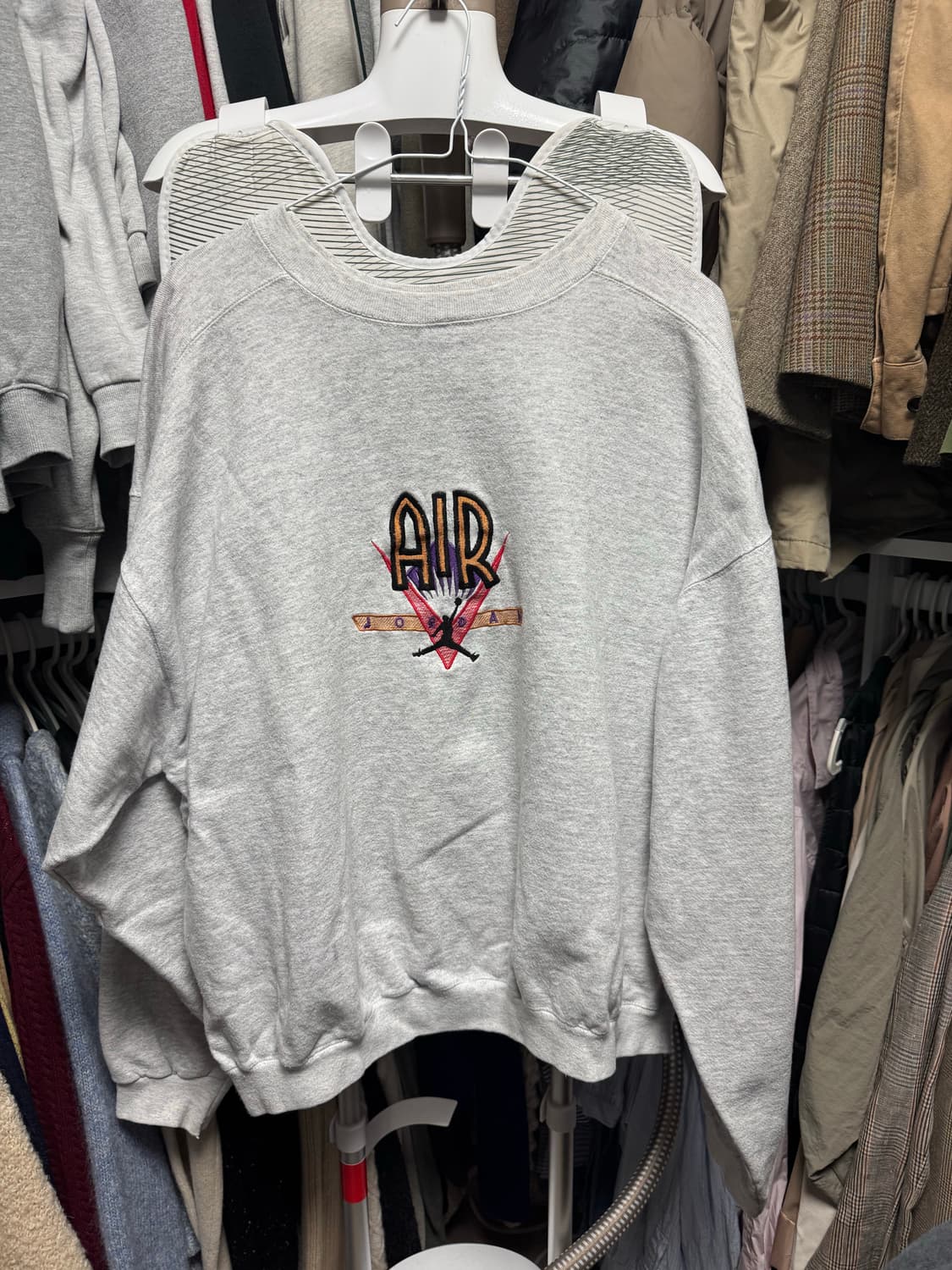 에어조던 점프맨 맨투맨 그레이(나이키 90s USA 빈티지) 상품이미지1