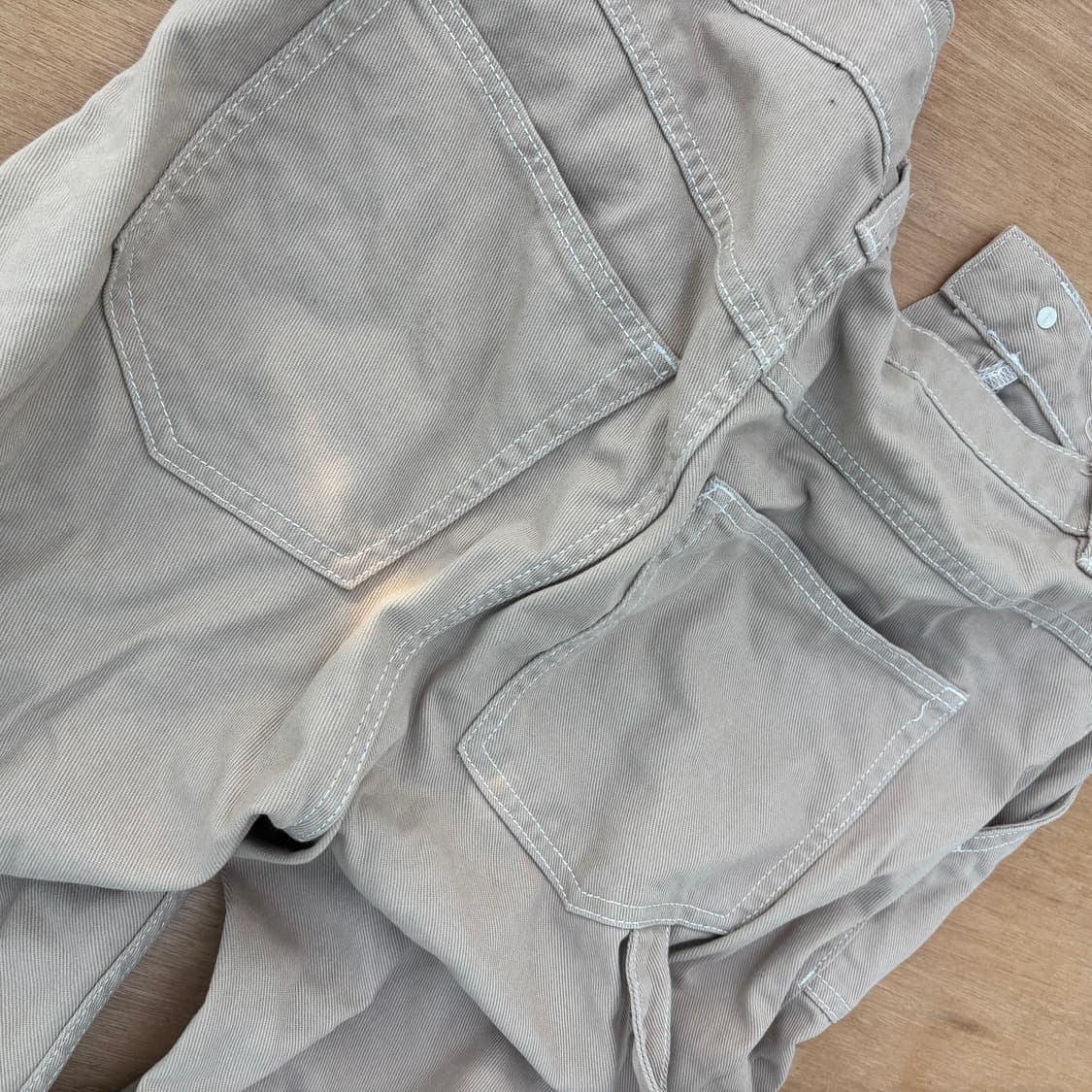 H&M Beige Cargo Pants 상품이미지4