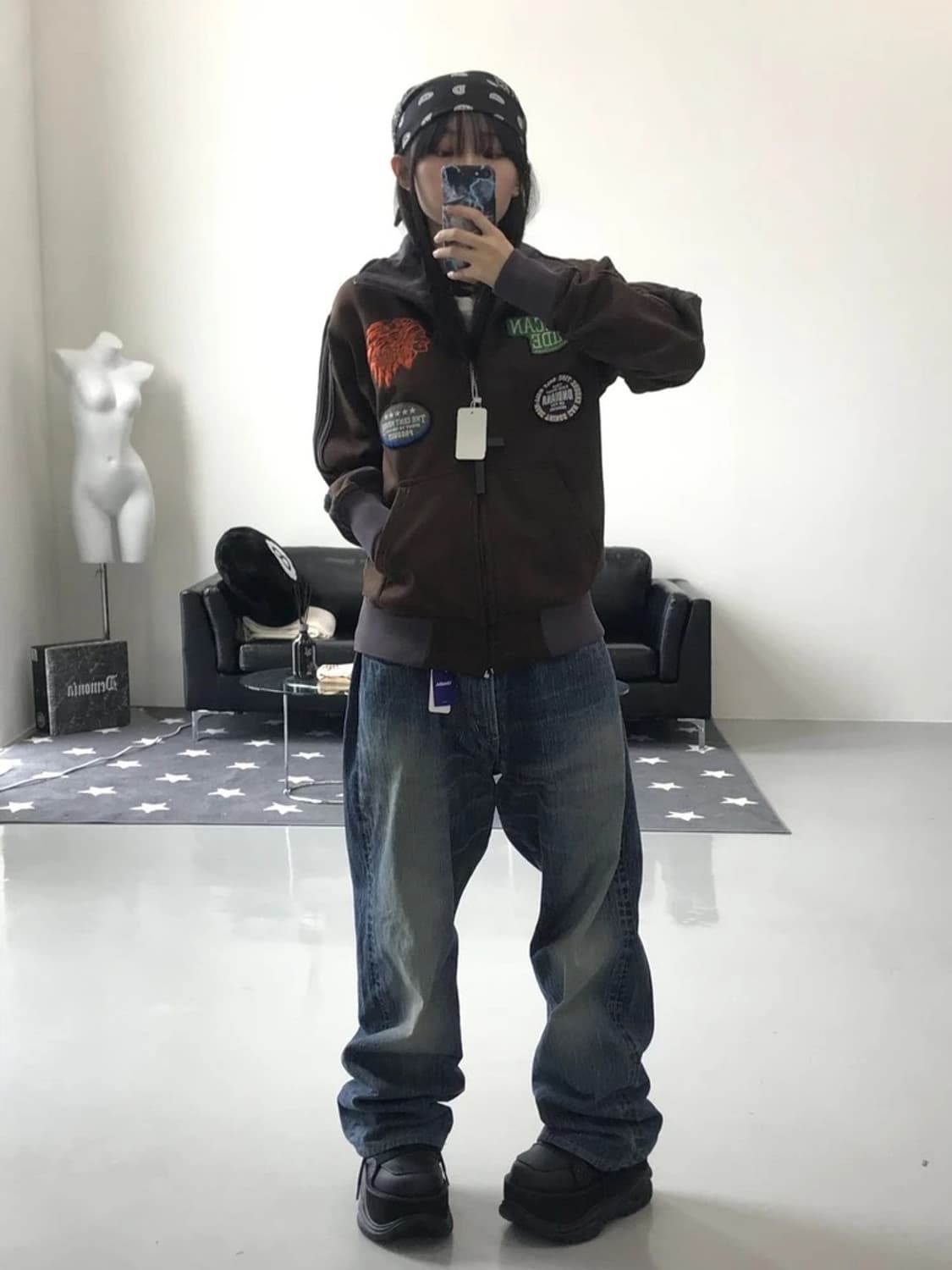 JPN 프린팅 패치 져지 상품이미지1