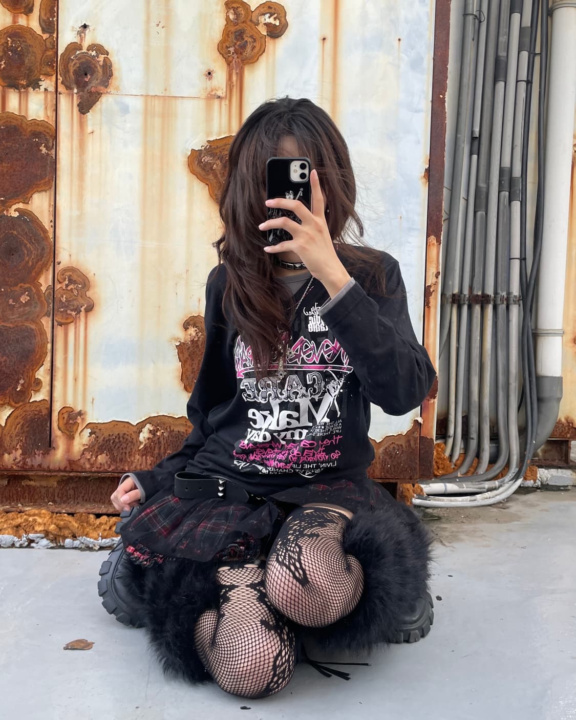 🎸블랙 펑크 프린팅 롱슬리브🎸 상품이미지1