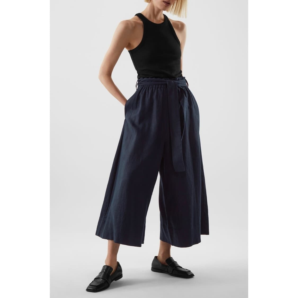 코스 COS 와이드 린넨 큐롯 팬츠 상품이미지1