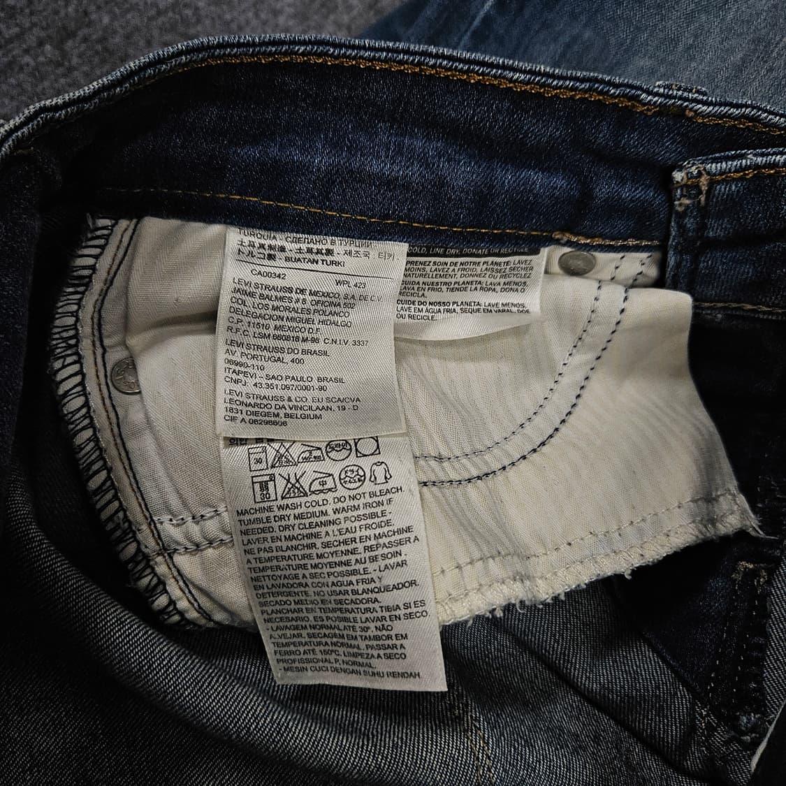 리바이스 모던 라이즈 스키니 W27 L32 급처 상품이미지5