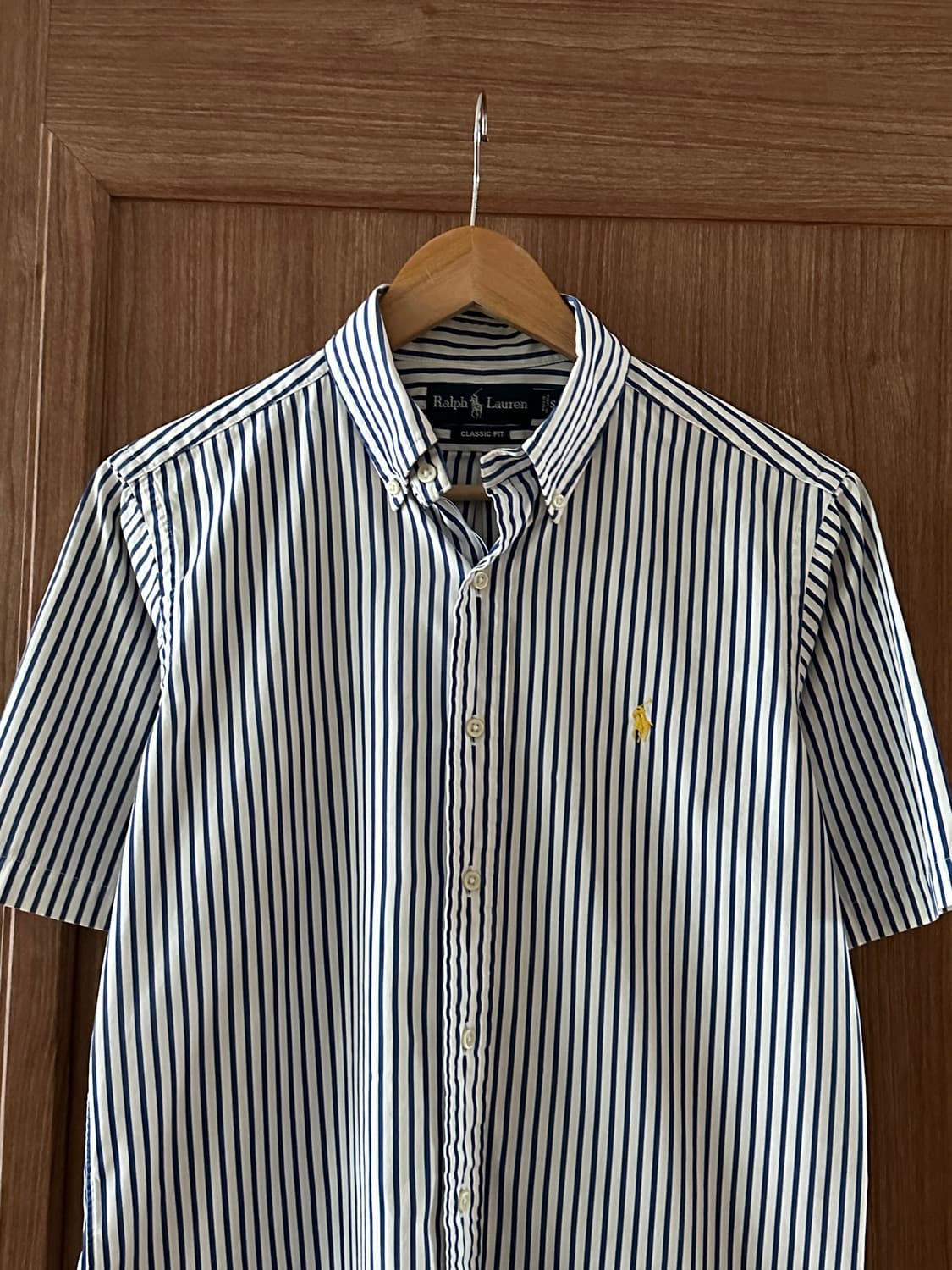 Polo Ralph Lauren 블루 스트라이프 반팔 셔츠 S 상품이미지4