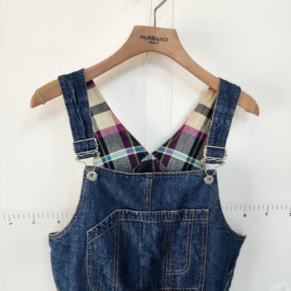 오일릴리 데님 멜빵 원피스 플라워 자수 상품이미지2