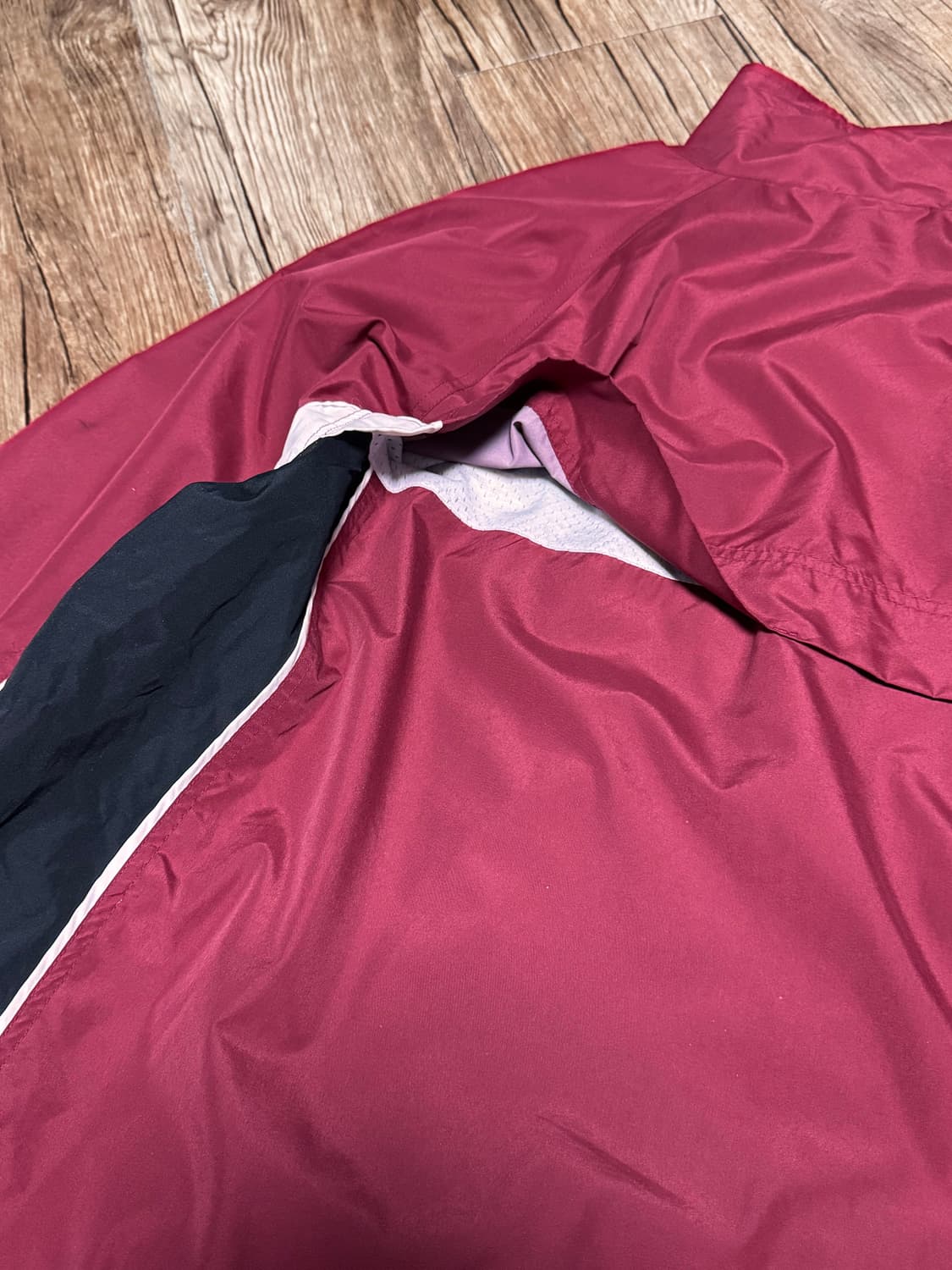 스타터 버건디 올드스쿨 오버핏  매쉬 바람막이 상품이미지4