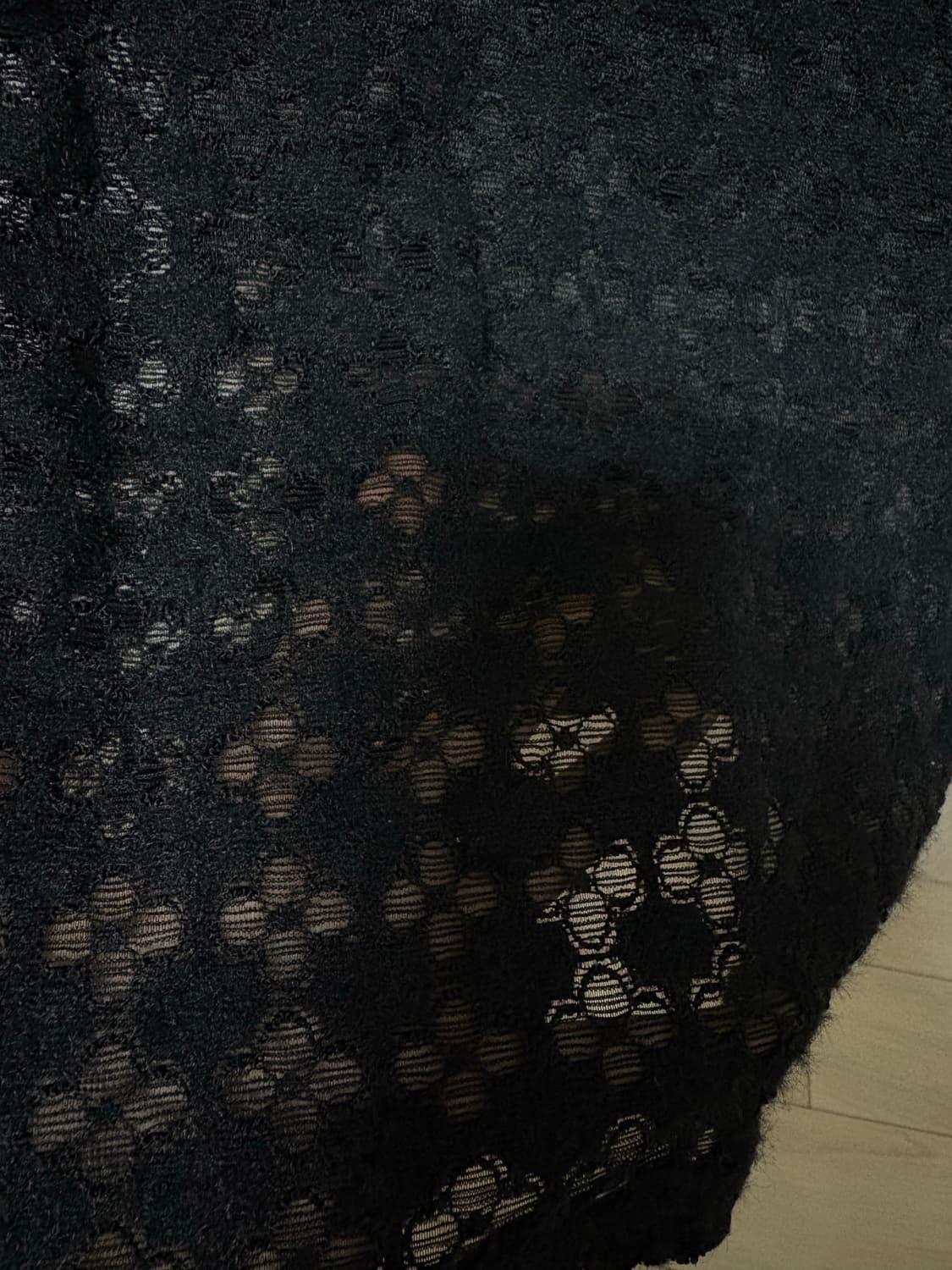 레이스 시스루 반팔티 상품이미지3