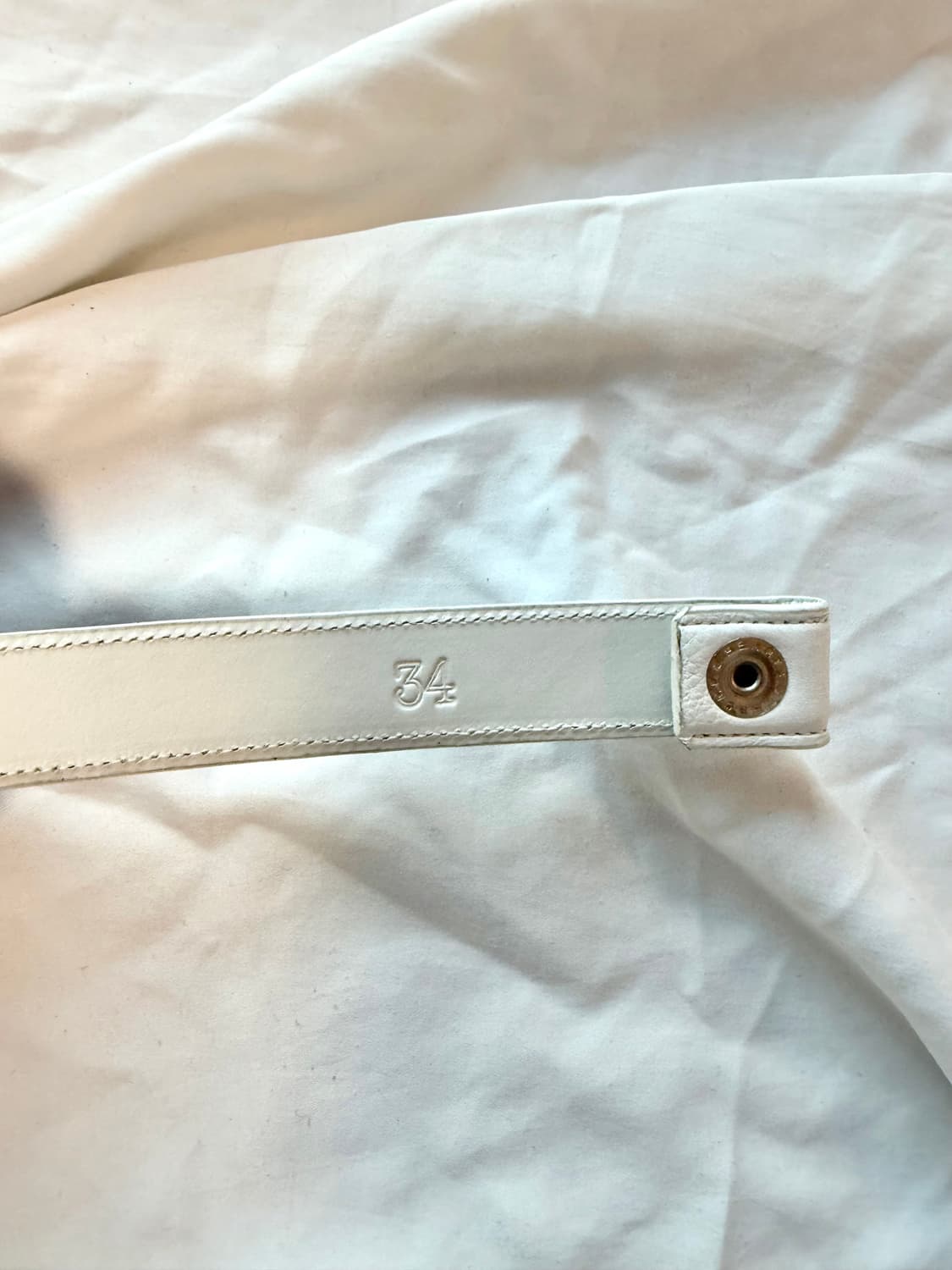 크롬하츠 레더 벨트 스트랩 로듐 1인치 34 상품이미지5