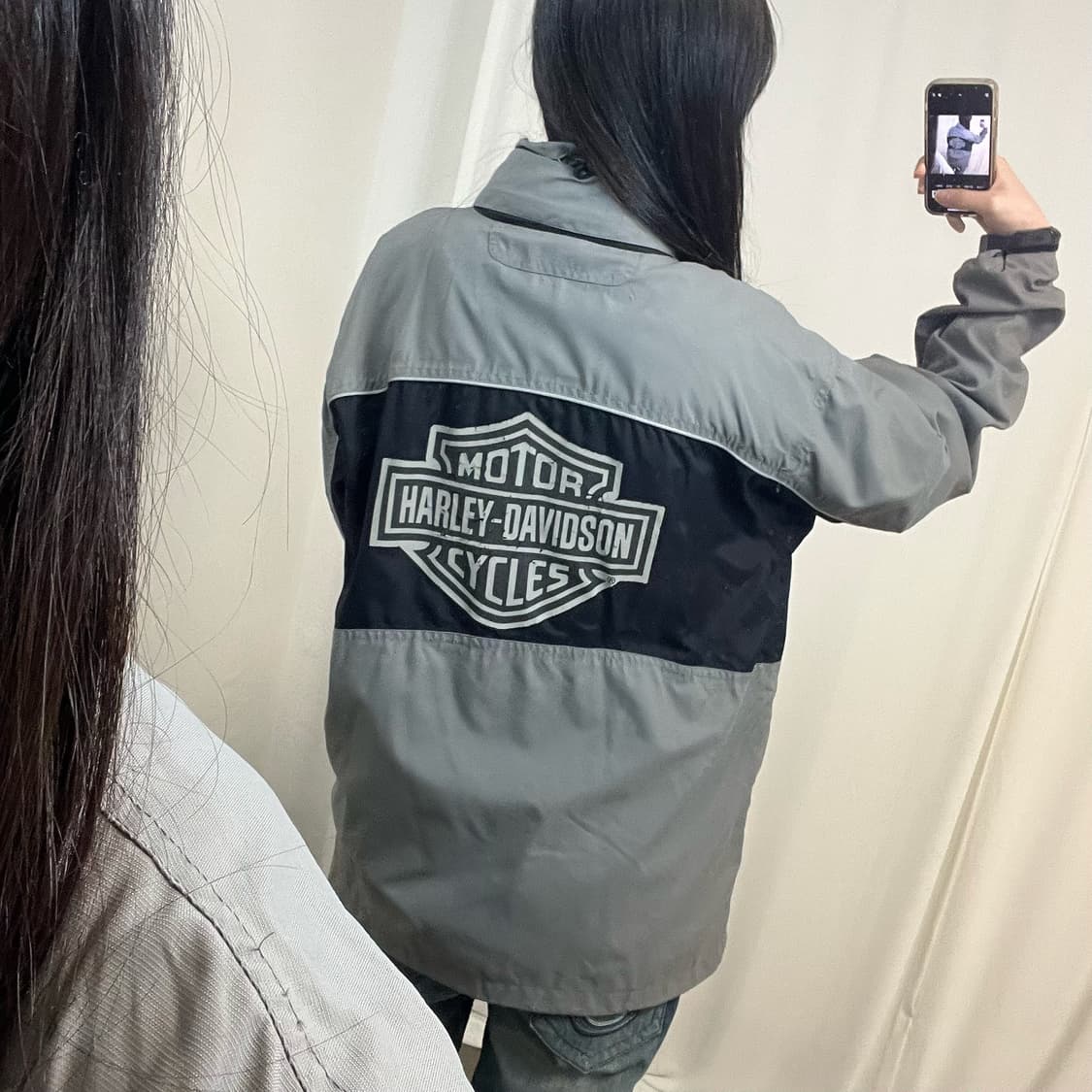 Harley-Davidson grey bomber jacket 상품이미지2