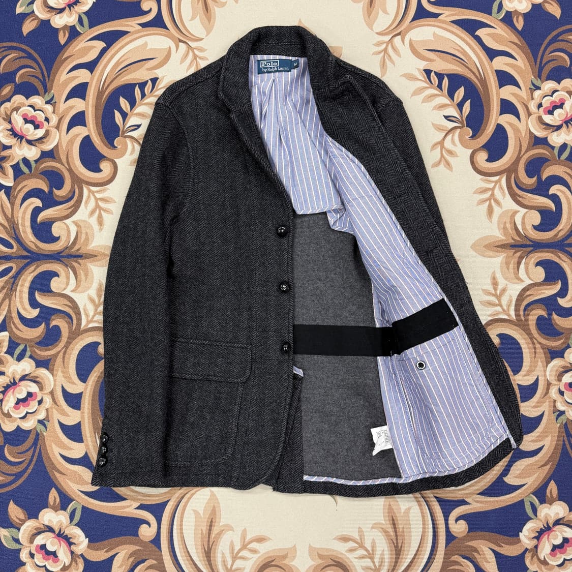 (우먼즈M)폴로 랄프로렌 헤링본 울 블레이저 상품이미지3